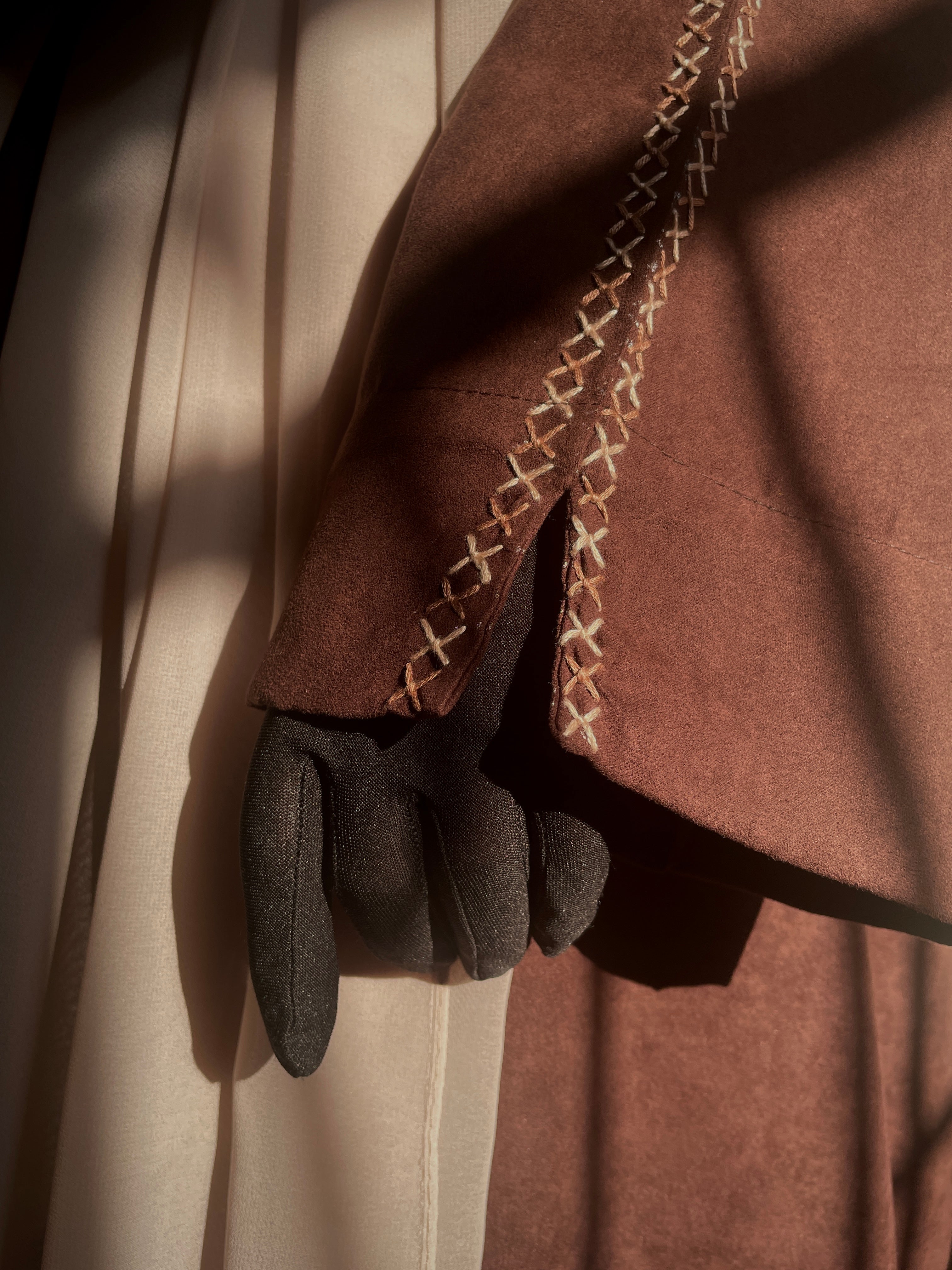 Cocoa Fall Hand Embroidered Abaya