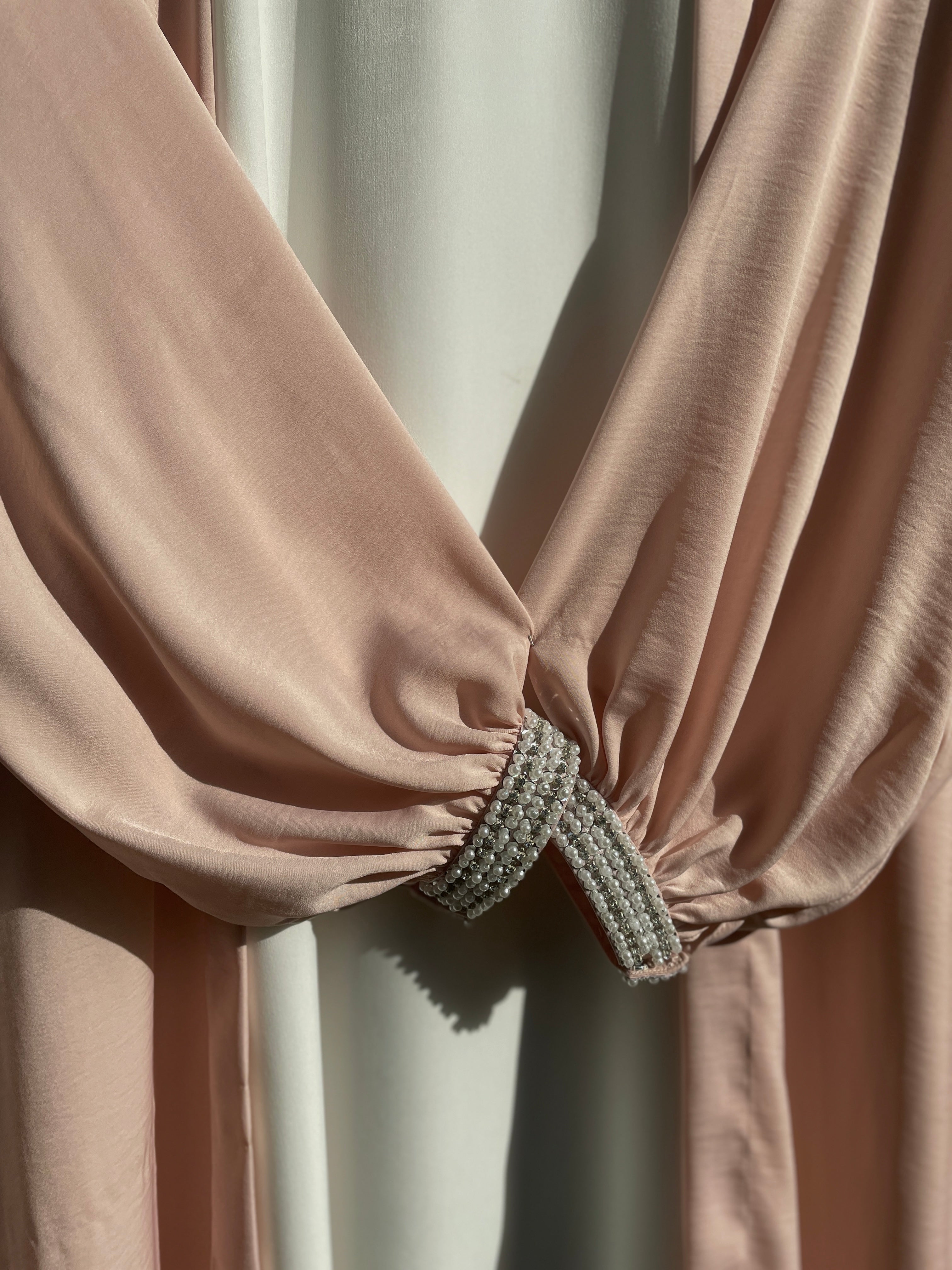 Pastel Pink Pearl Abaya