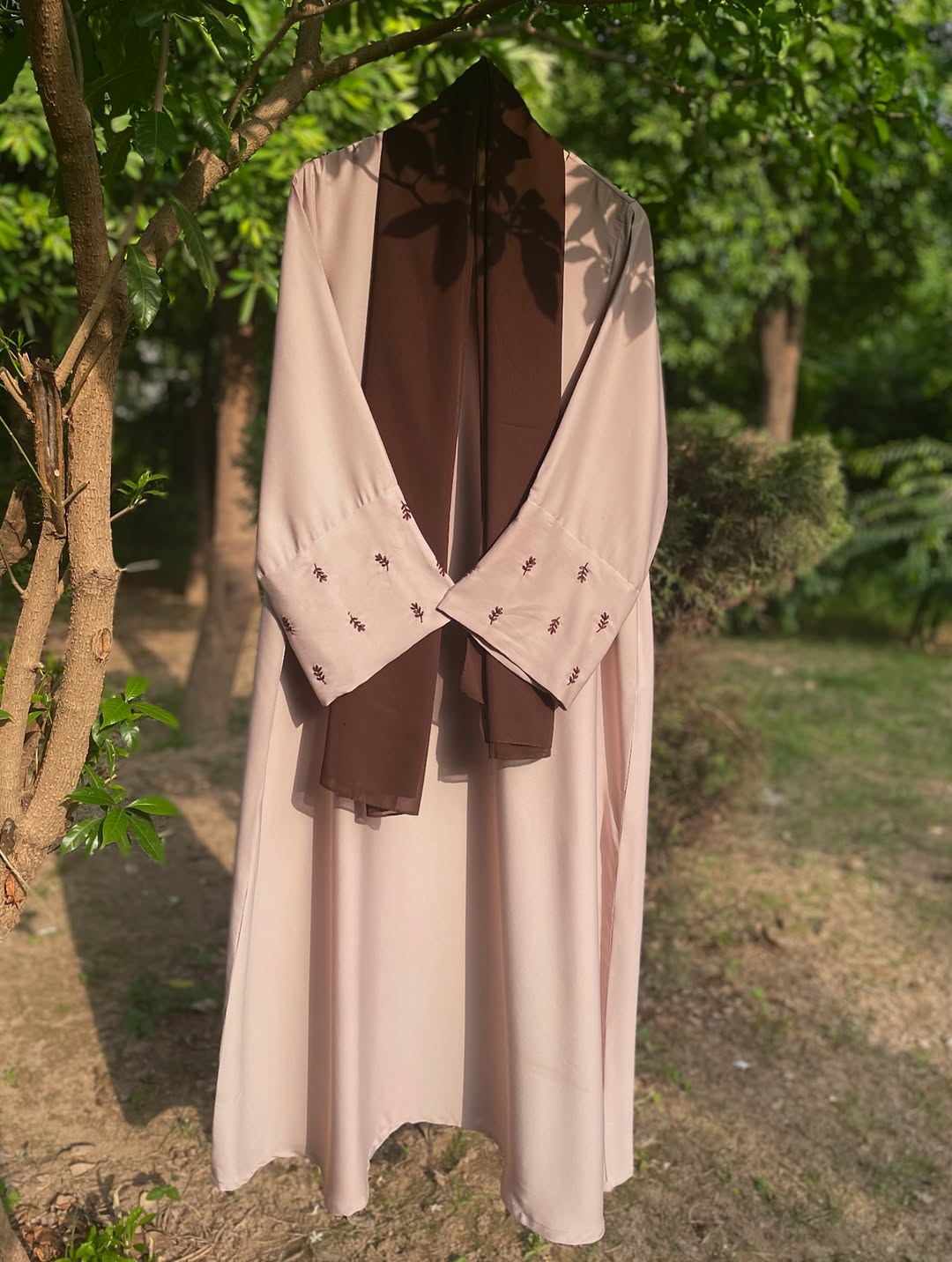 Beige Brown Abaya