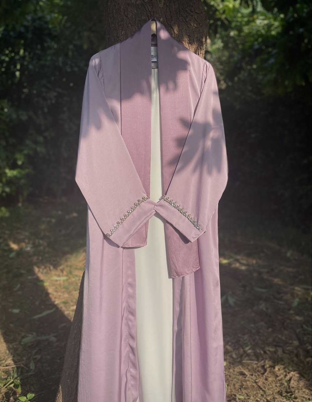 Lilac Crystal Formal Abaya