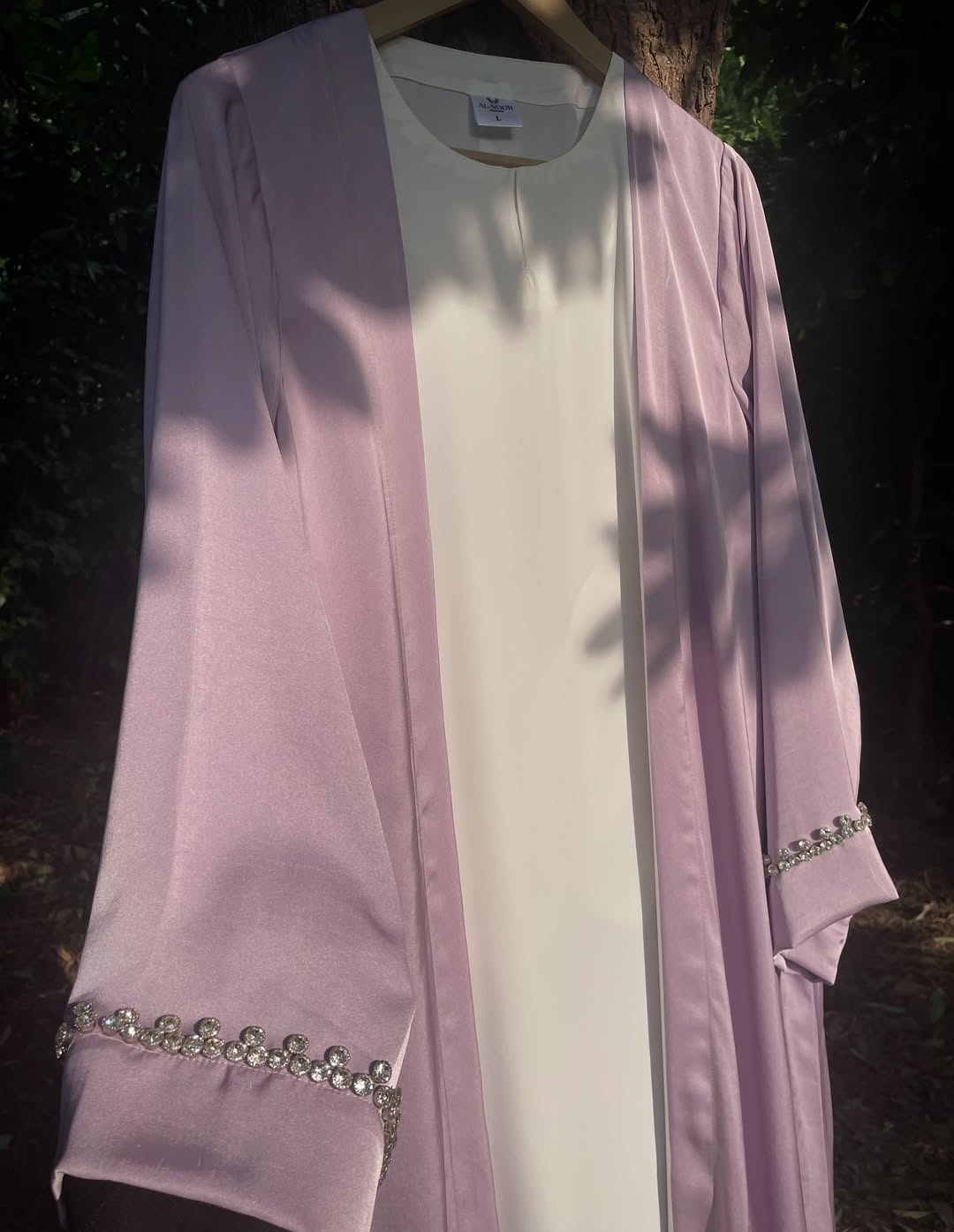 Lilac Crystal Formal Abaya