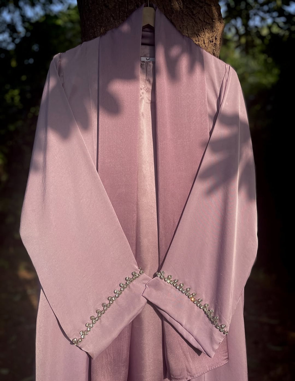 Lilac Crystal Formal Abaya