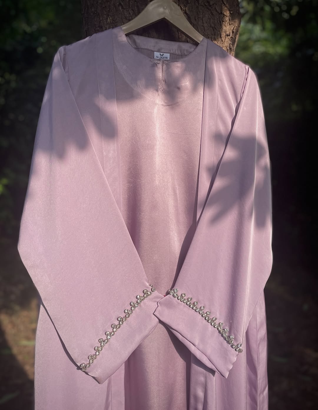 Lilac Crystal Formal Abaya