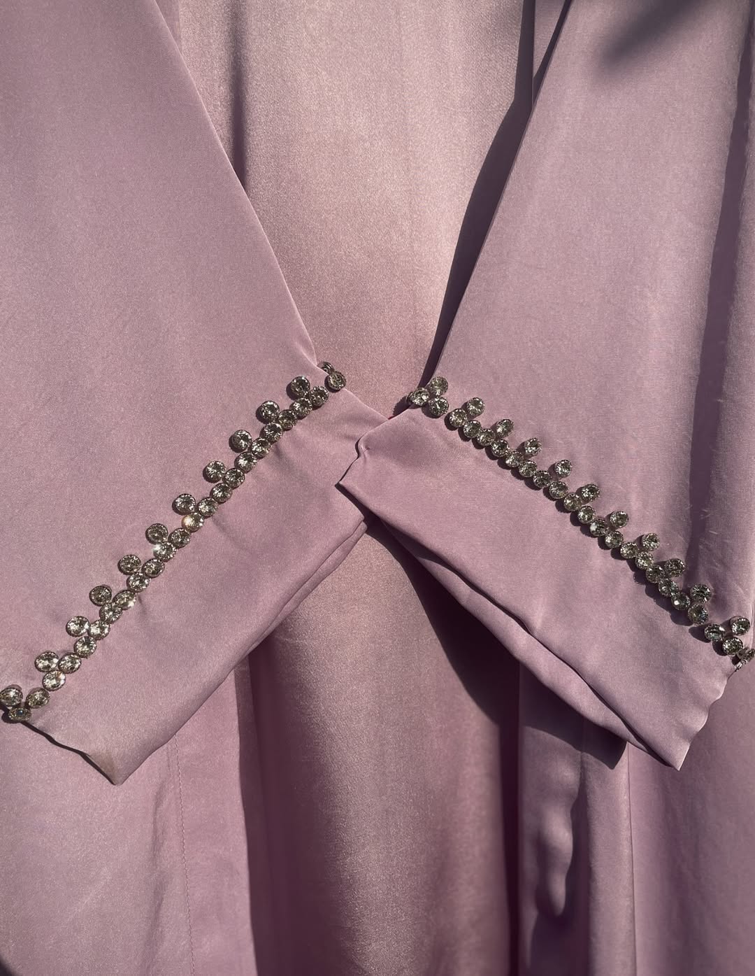 Lilac Crystal Formal Abaya