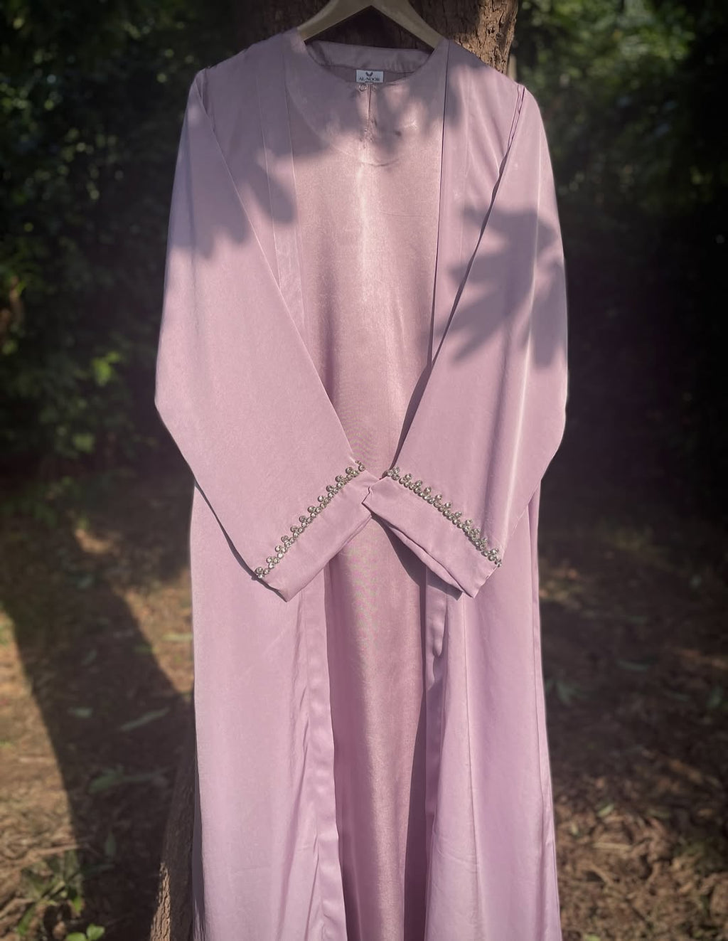Lilac Crystal Formal Abaya