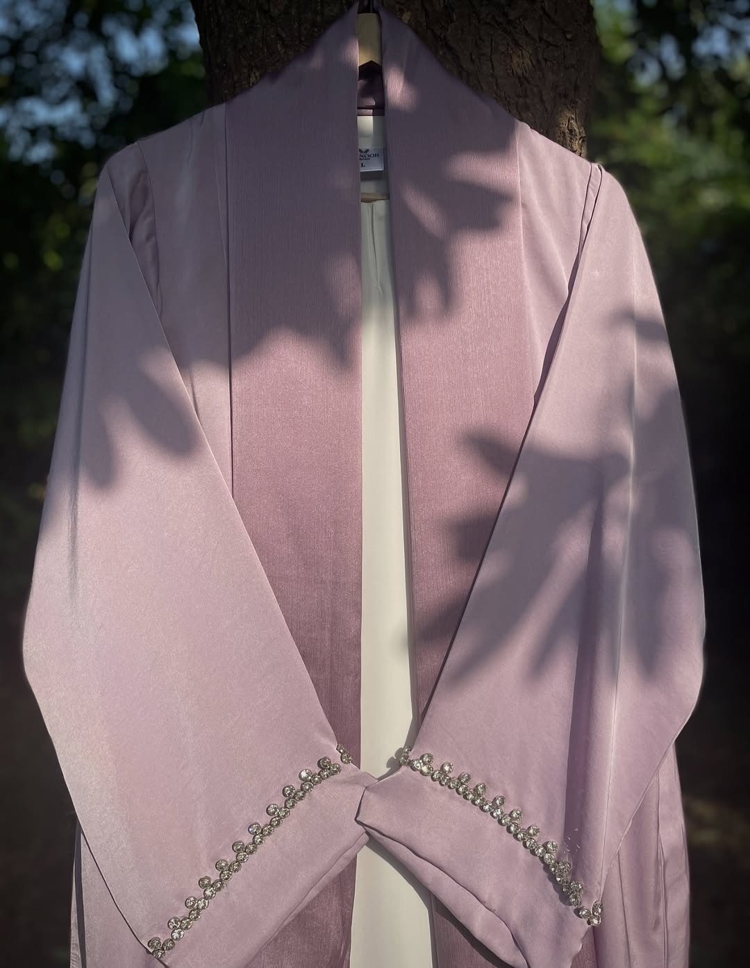 Lilac Crystal Formal Abaya
