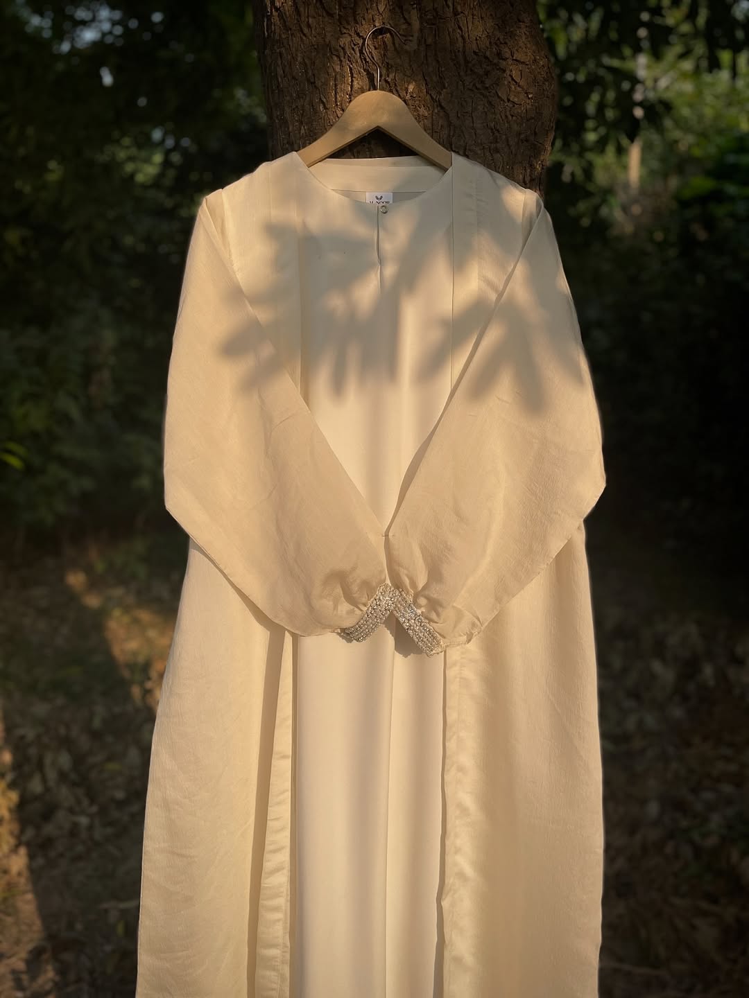 Ivory Pearl Abaya