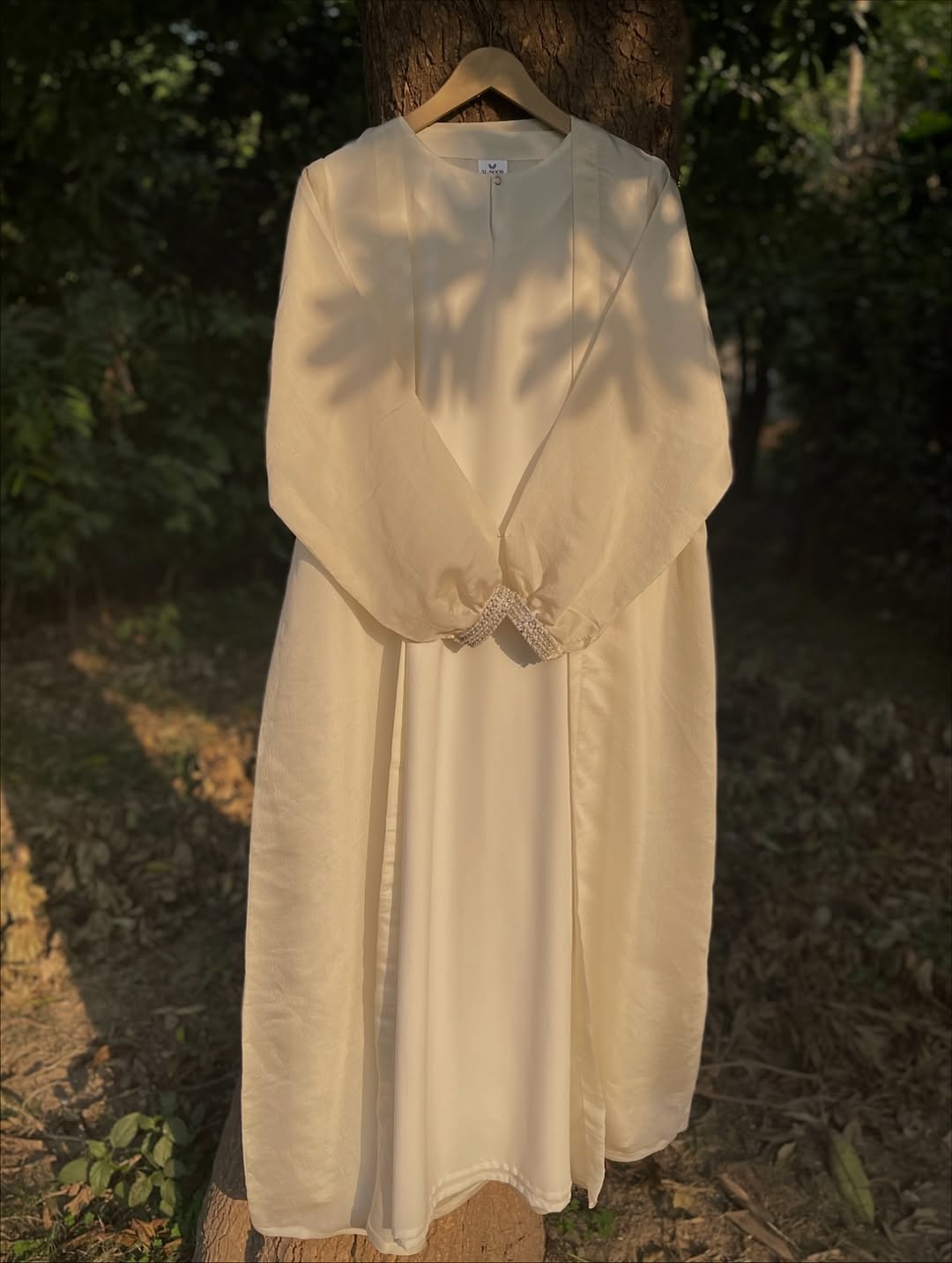 Ivory Pearl Abaya