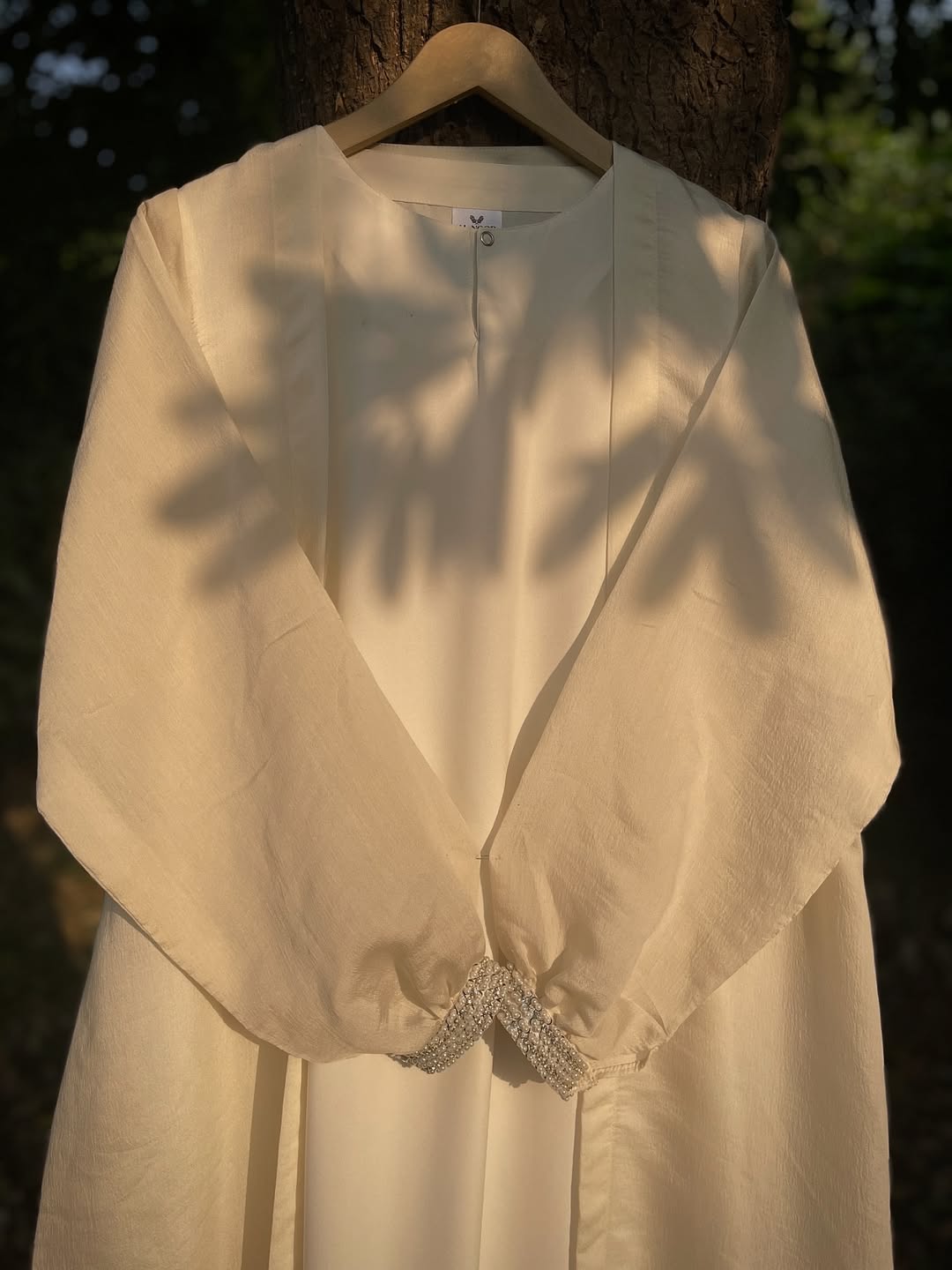 Ivory Pearl Abaya