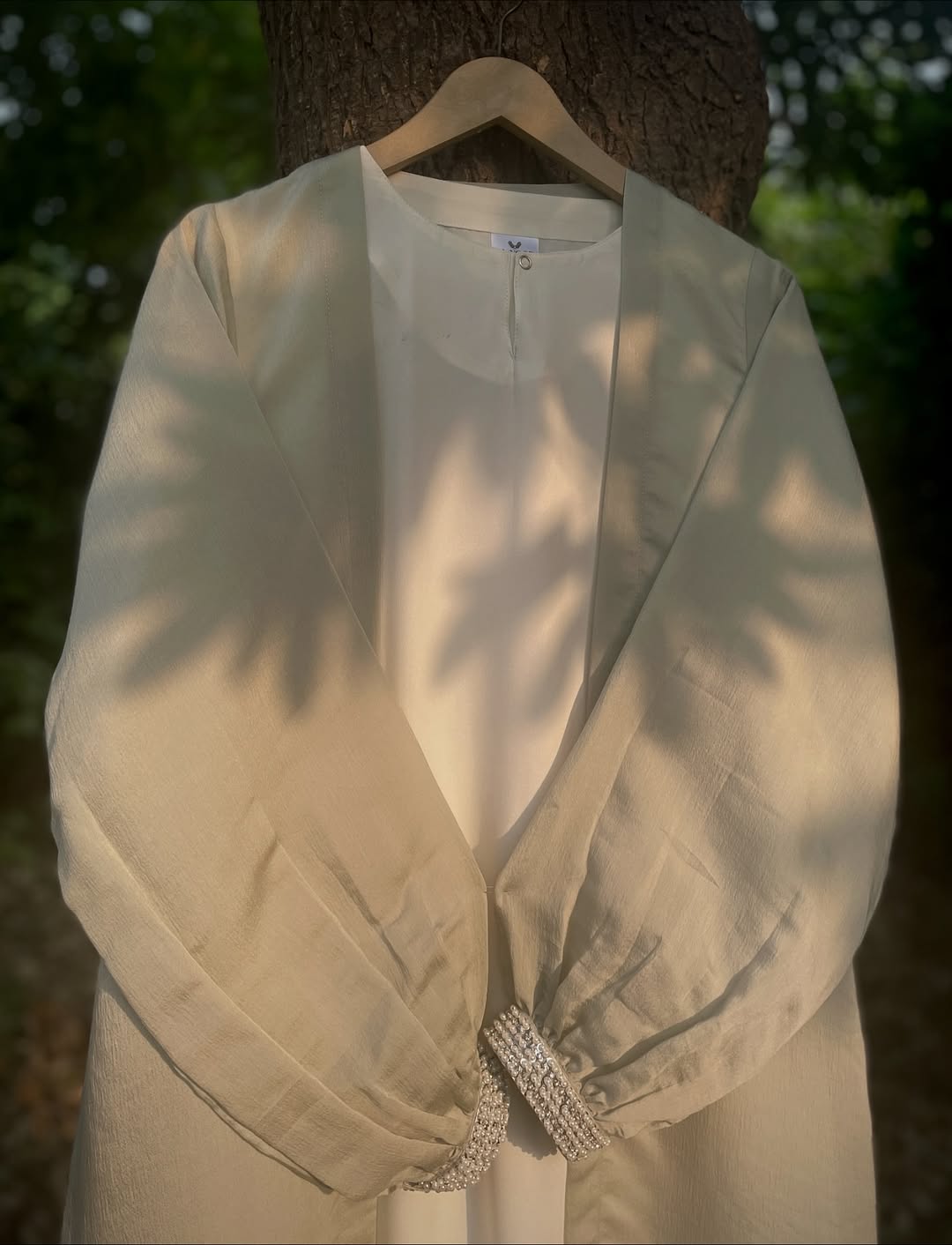 Pistachio Pearl Abaya