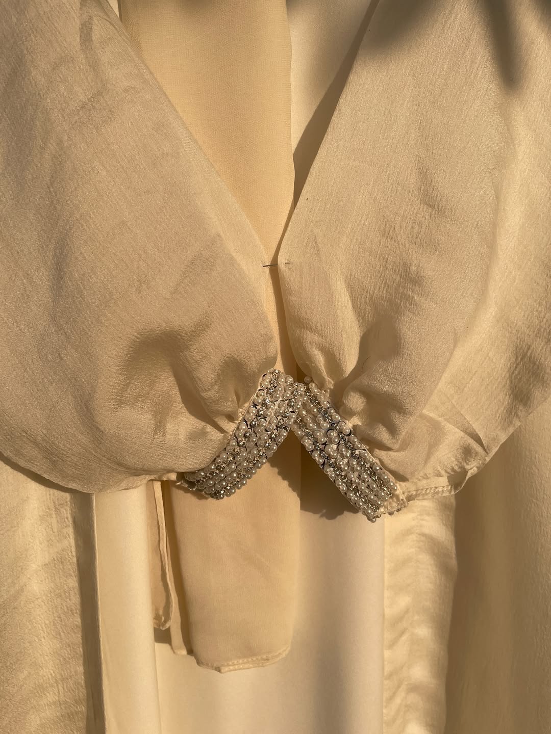 Ivory Pearl Abaya