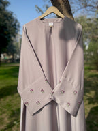 Grey Lavender Abaya