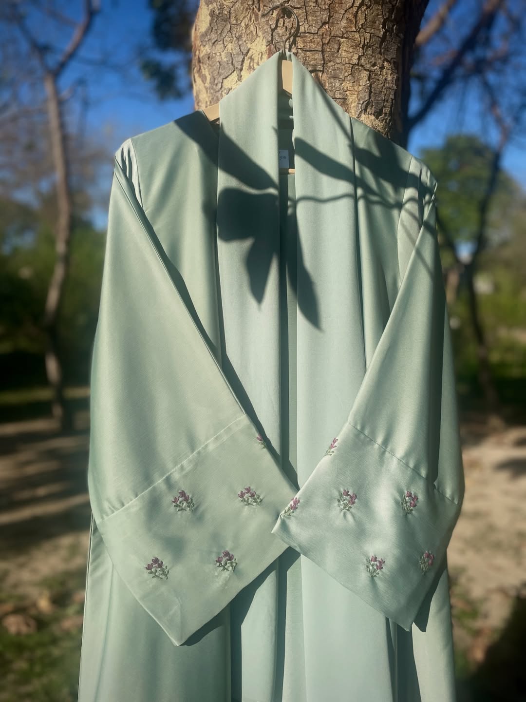 Mint Green Lavender Abaya