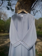Mimosa Hand Embroidered Ice Blue Abaya