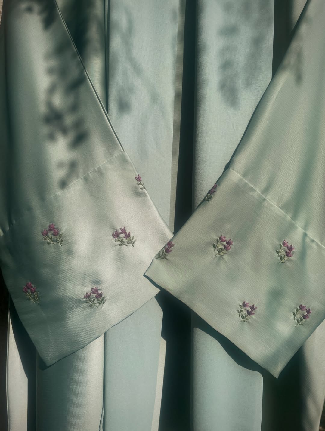 Mint Green Lavender Abaya