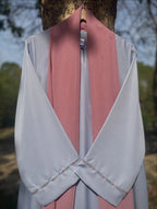 Mimosa Hand Embroidered Ice Blue Abaya
