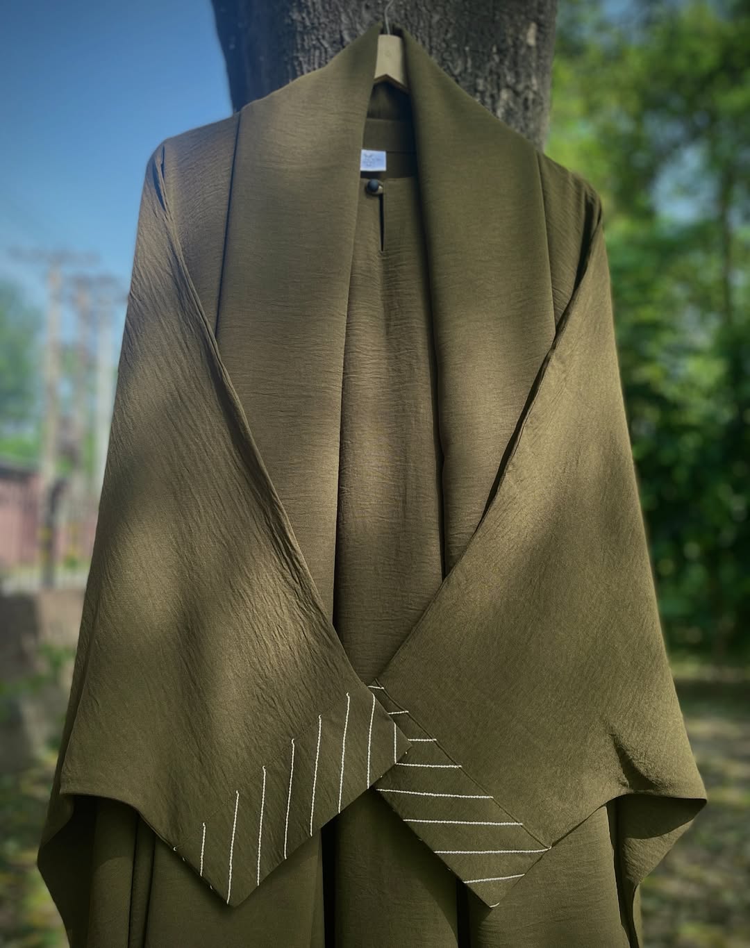 Olive Everyday Butterfly Kaftan Abaya