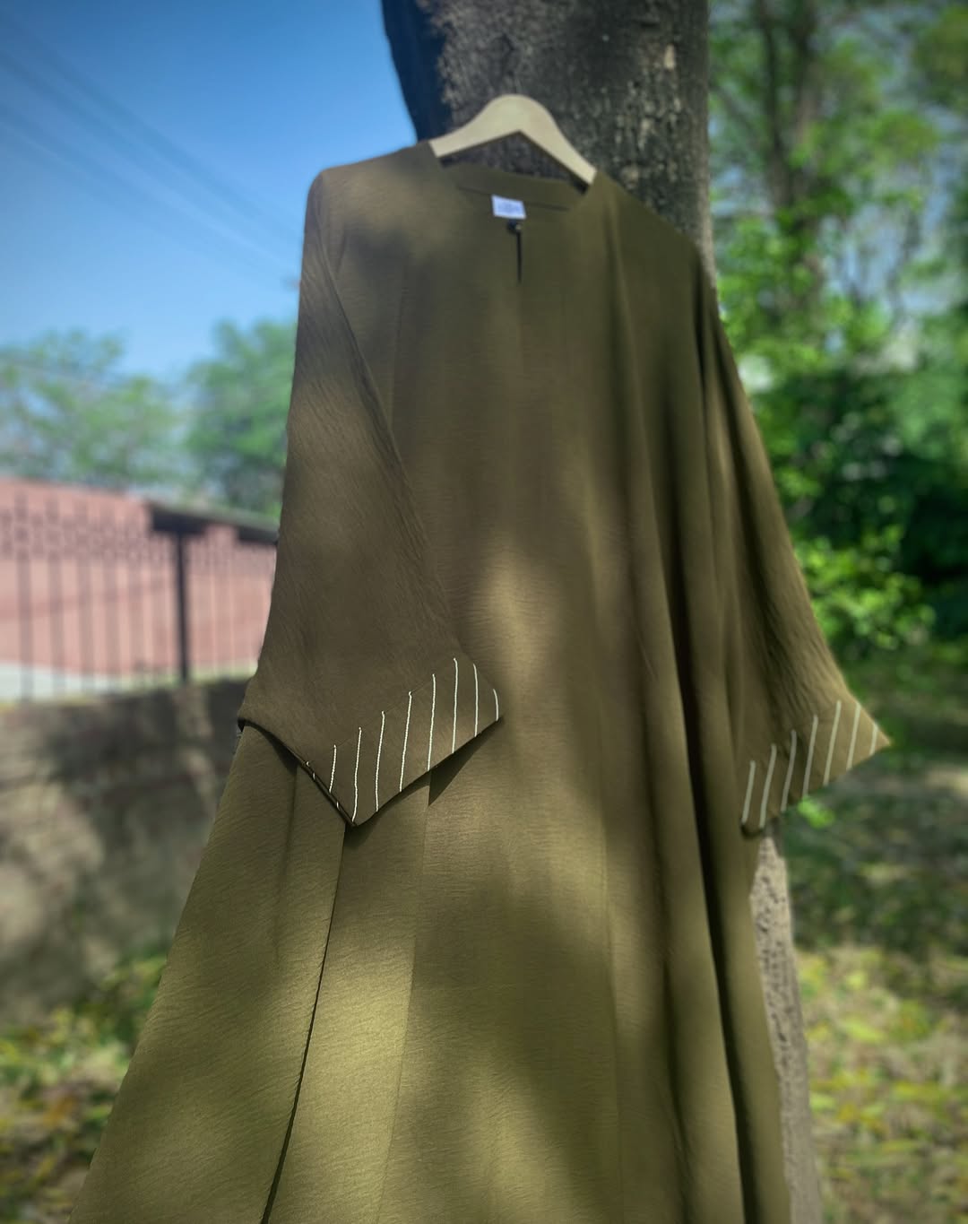 Olive Everyday Butterfly Kaftan Abaya