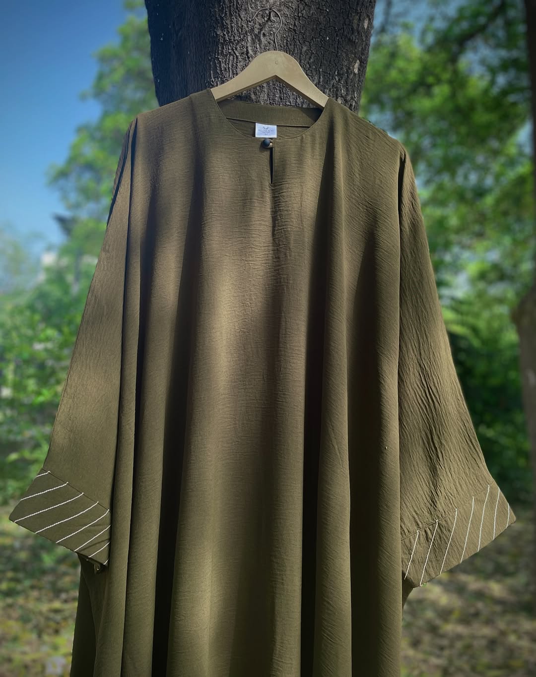 Olive Everyday Butterfly Kaftan Abaya