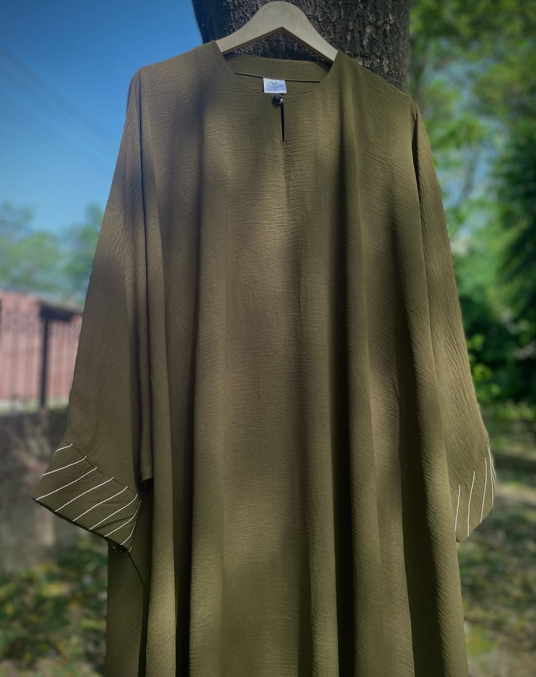 Olive Everyday Butterfly Kaftan Abaya
