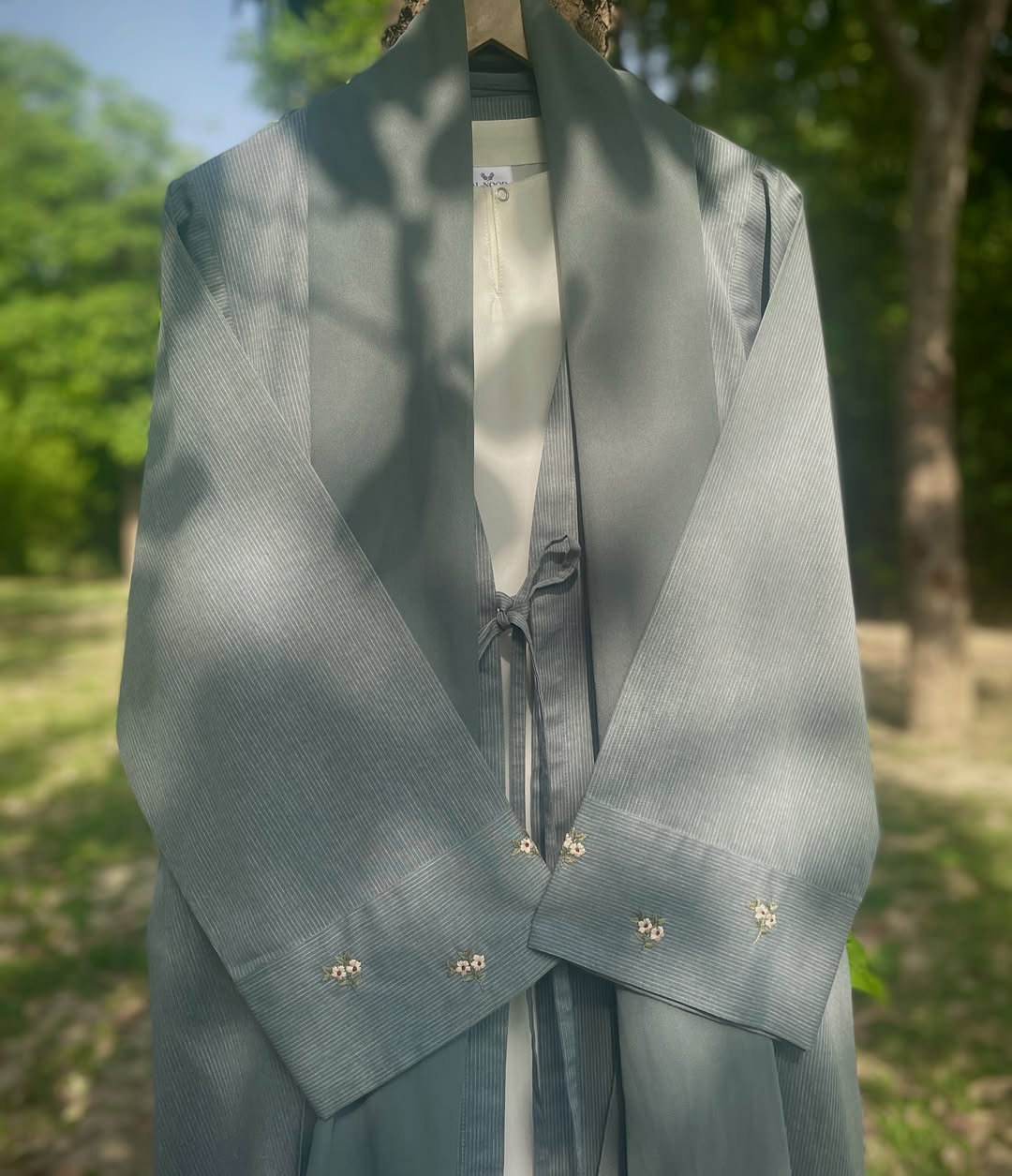 Summer Mist Hand Embroidered Abaya