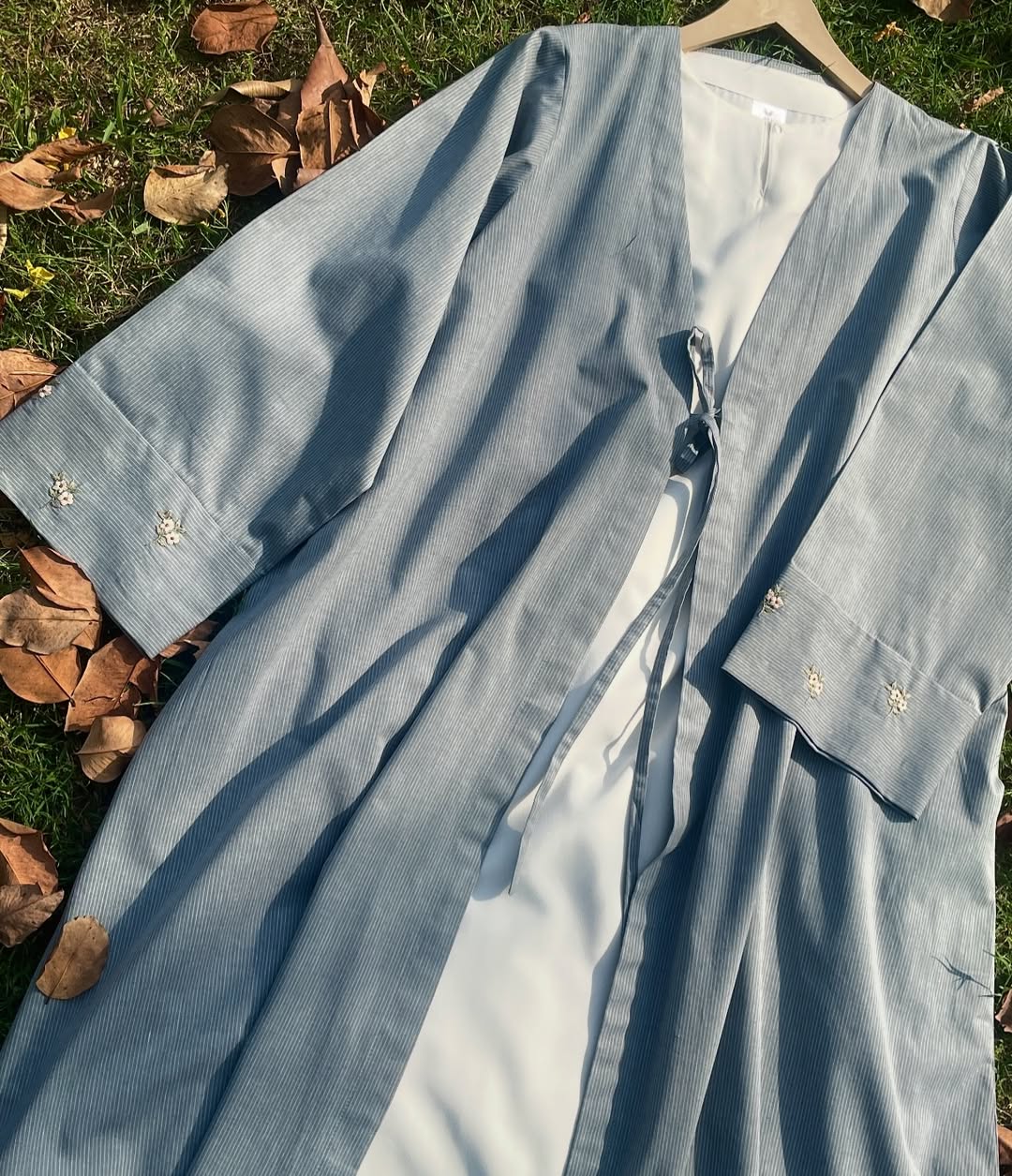 Summer Mist Hand Embroidered Abaya