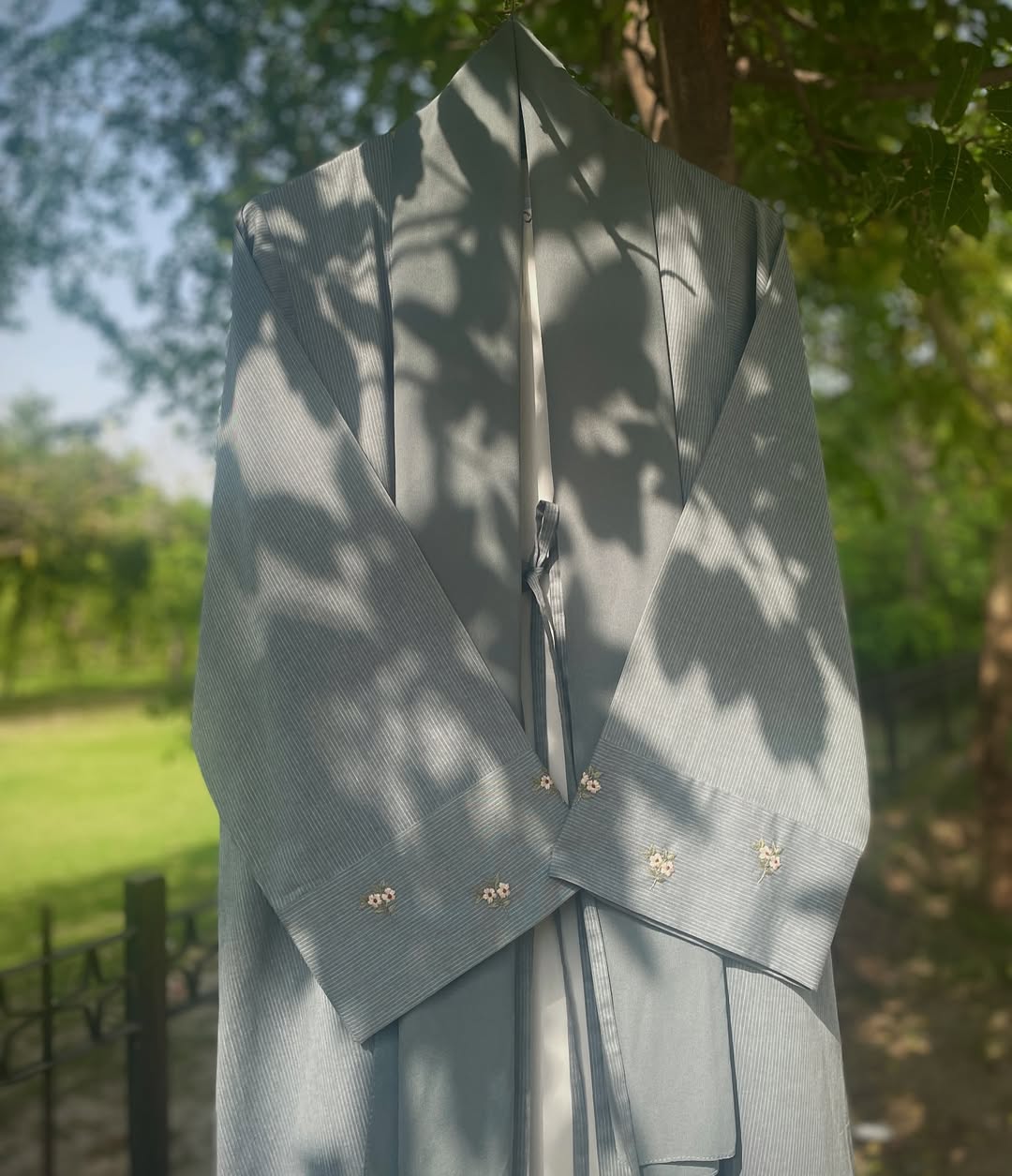 Summer Mist Hand Embroidered Abaya