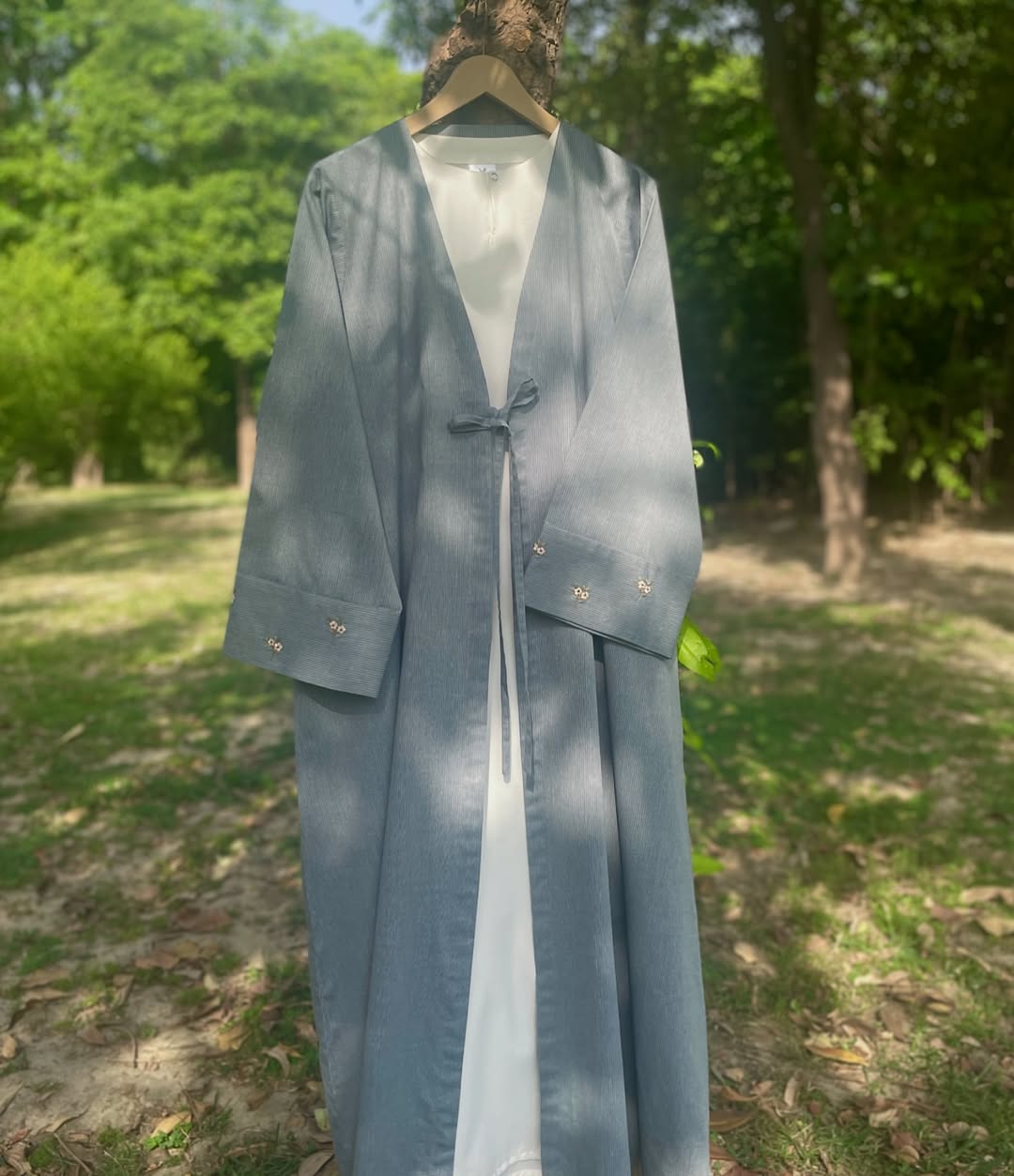 Summer Mist Hand Embroidered Abaya