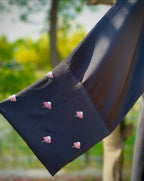 Noir Hand Embroidered Abaya