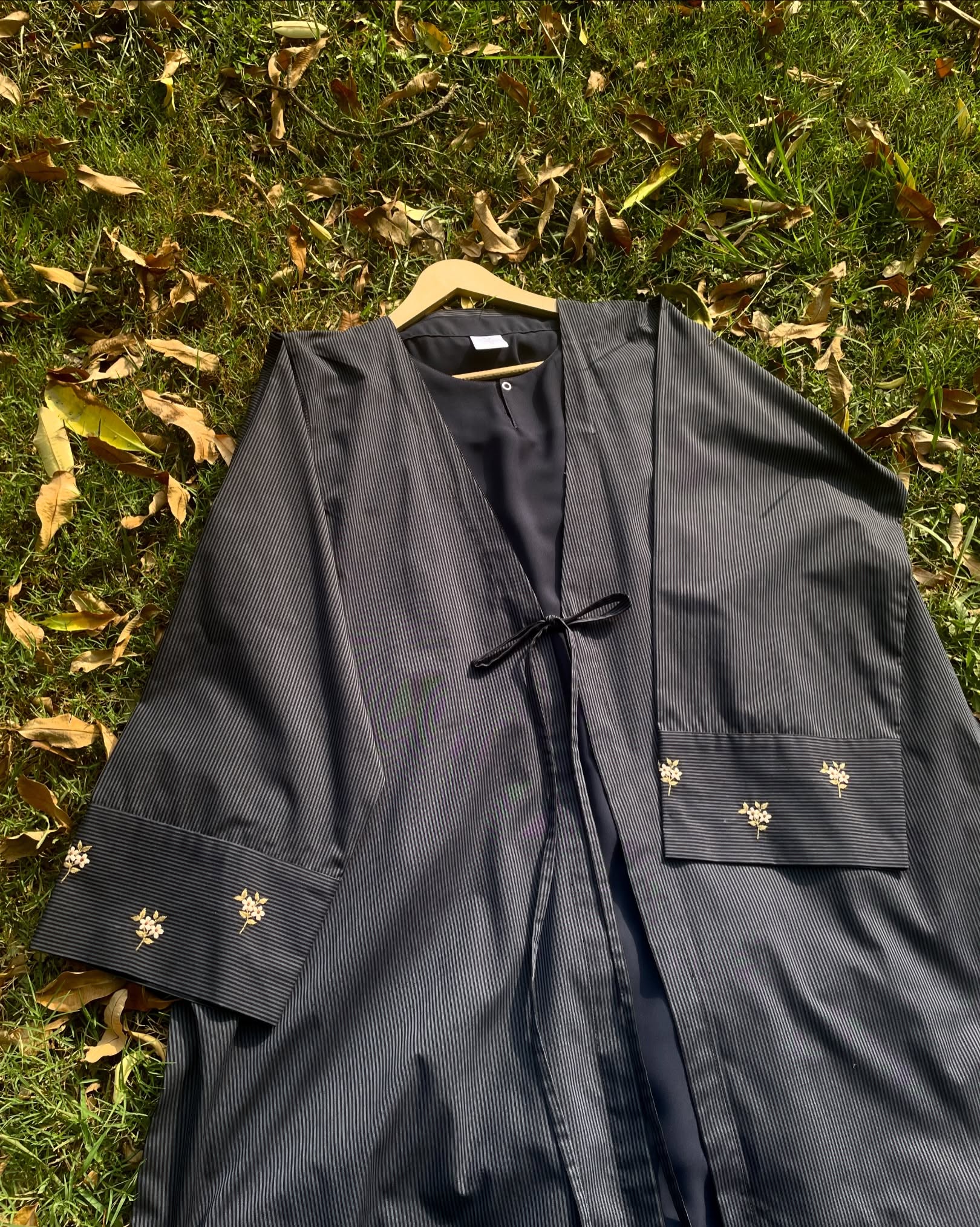 Summer Mist Deep Blue Handmade Abaya