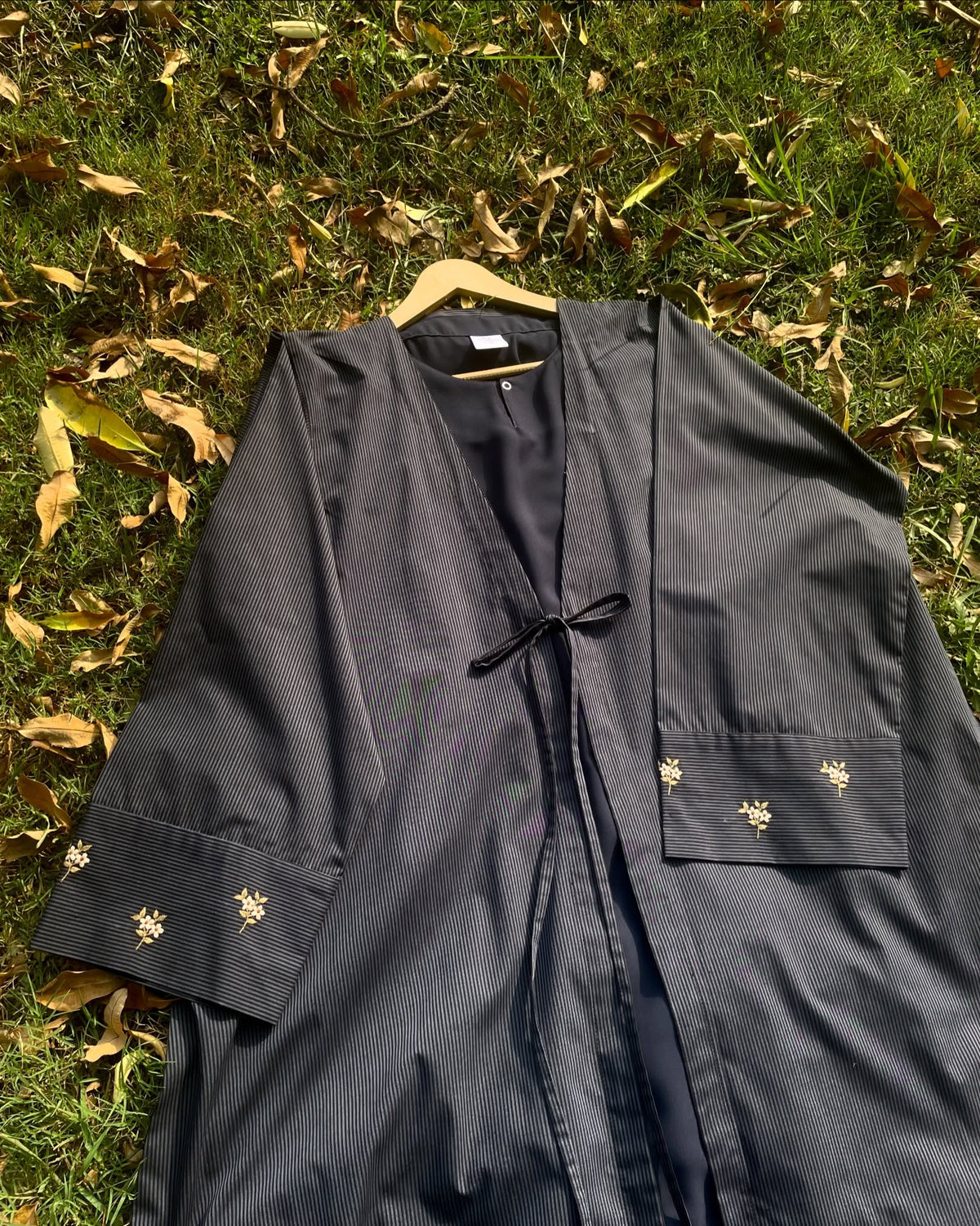 Summer Mist Deep Blue Handmade Abaya