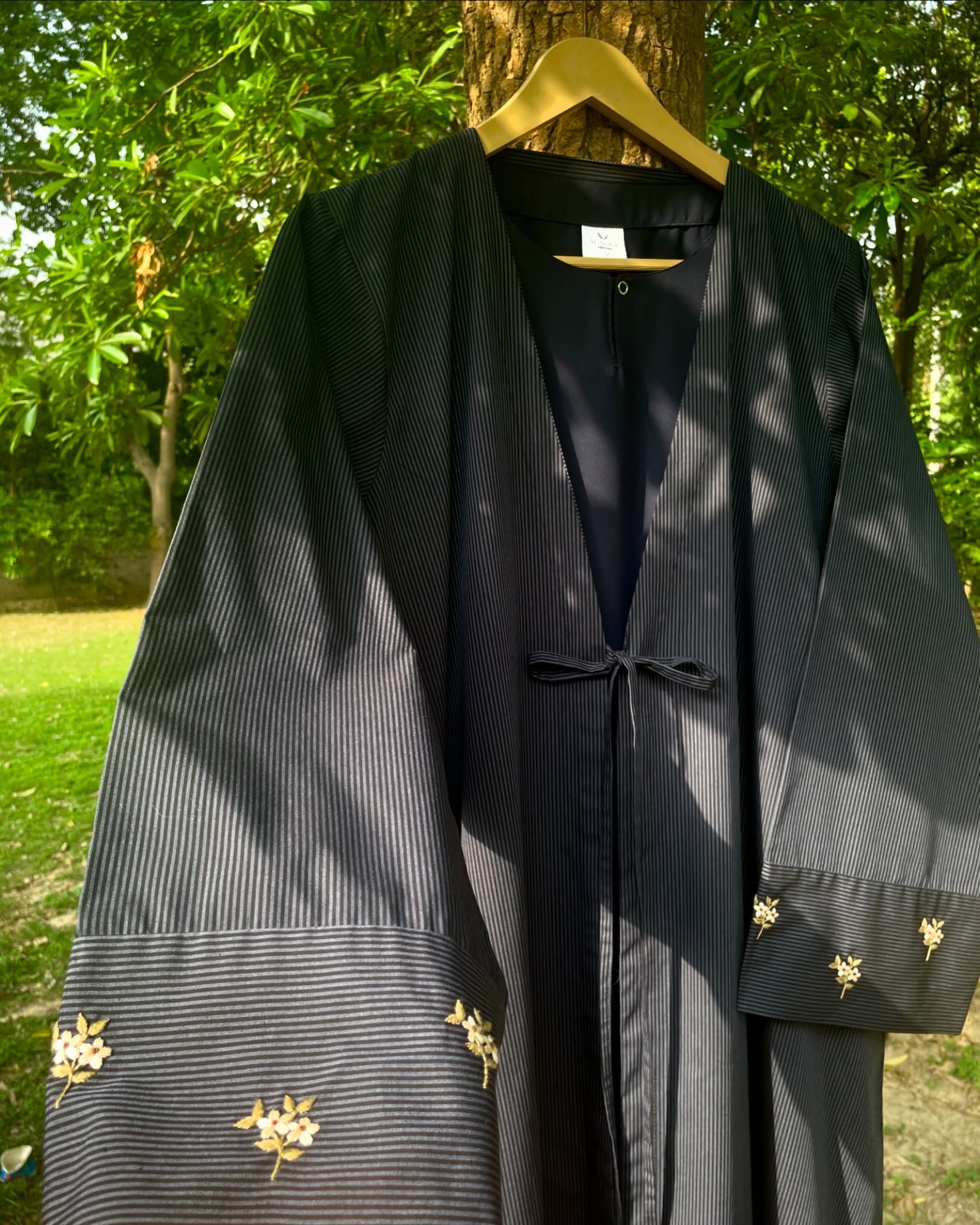 Summer Mist Deep Blue Handmade Abaya
