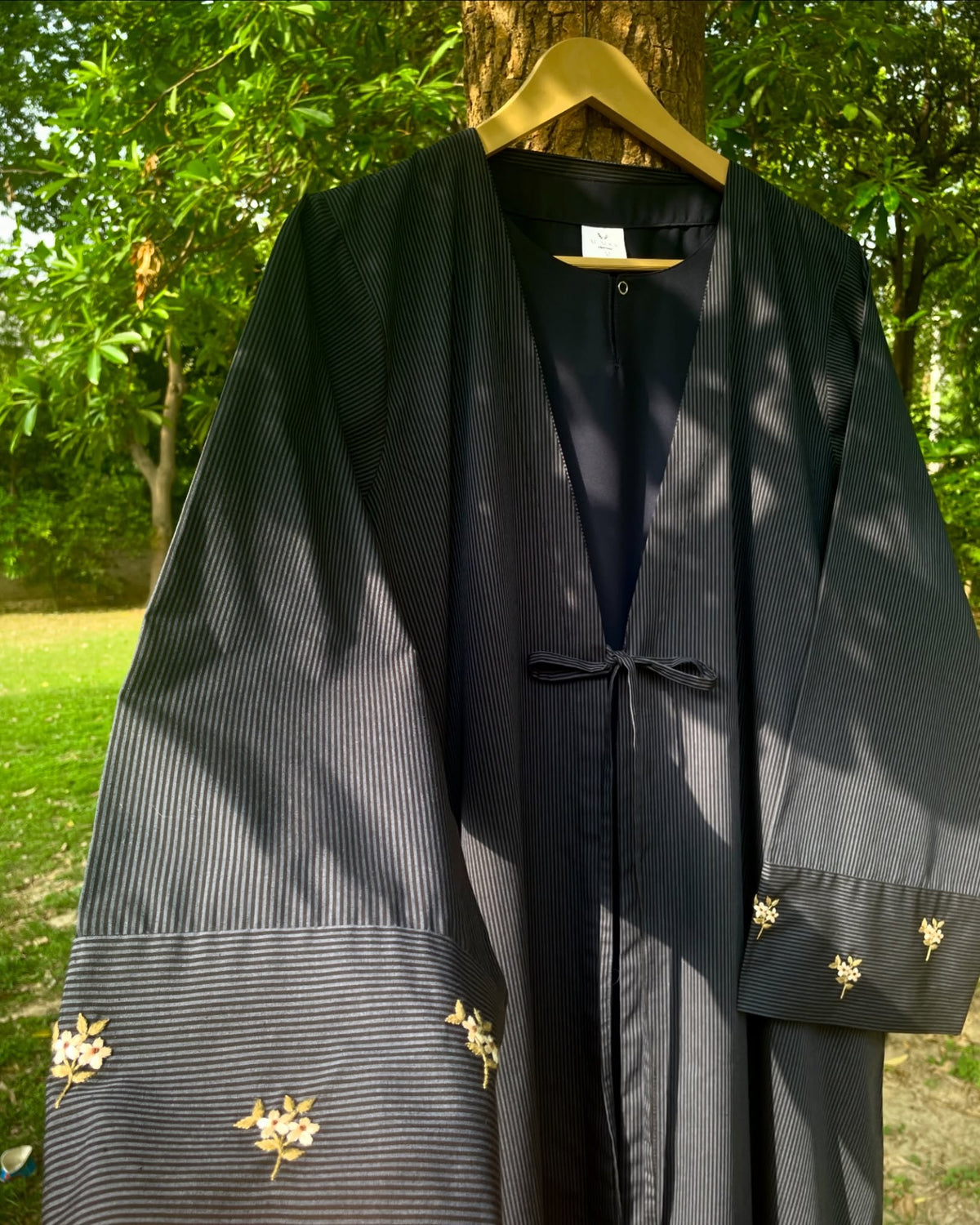 Summer Mist Deep Blue Handmade Abaya