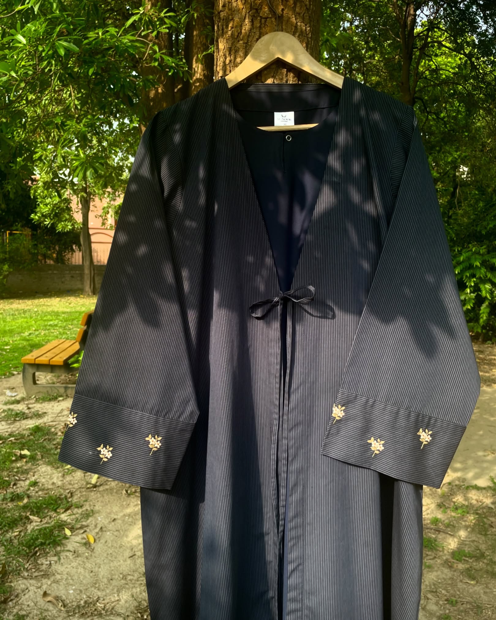 Summer Mist Deep Blue Handmade Abaya