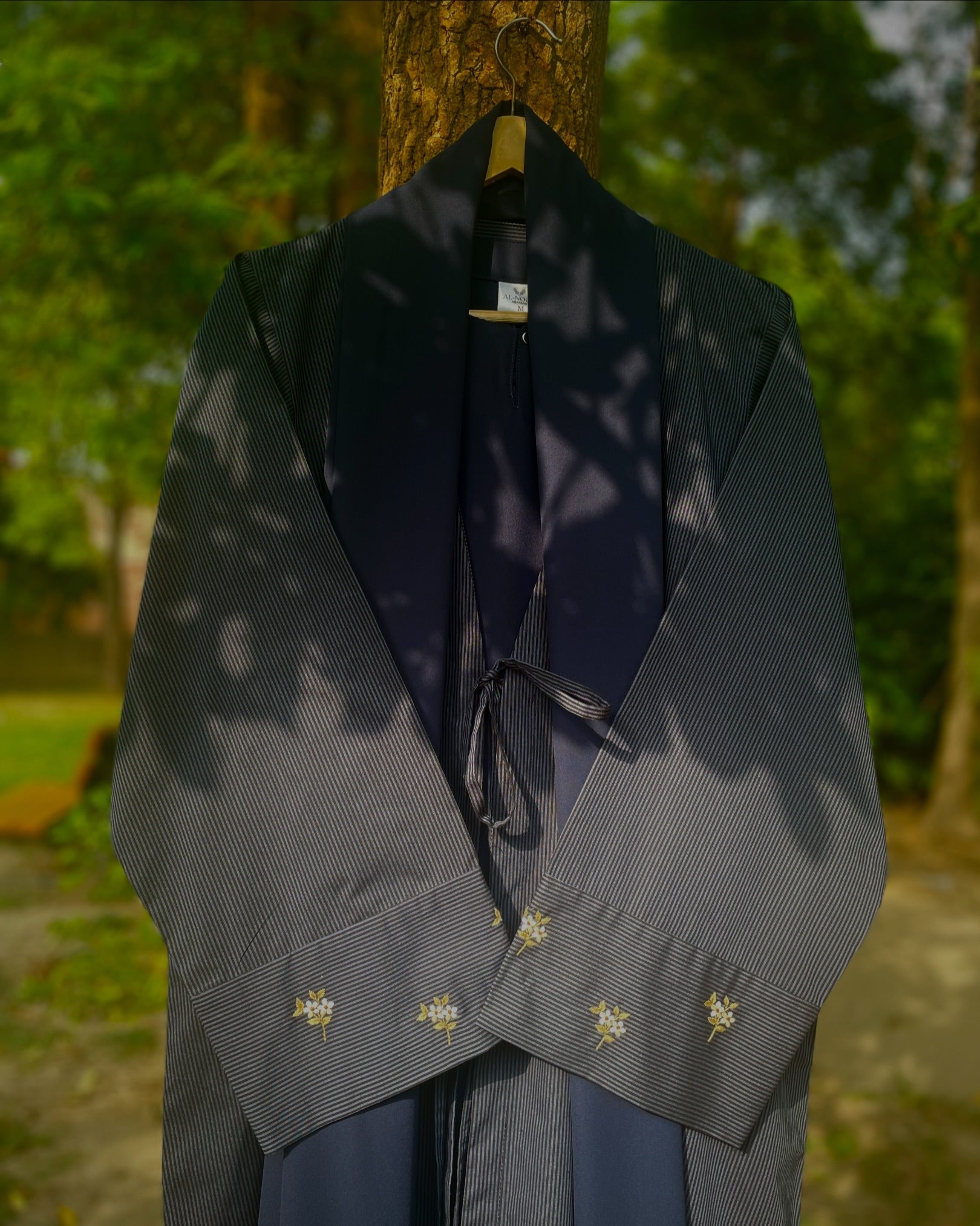 Summer Mist Deep Blue Handmade Abaya