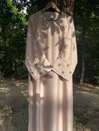 Beige and Brown Hand Embroidered Abaya