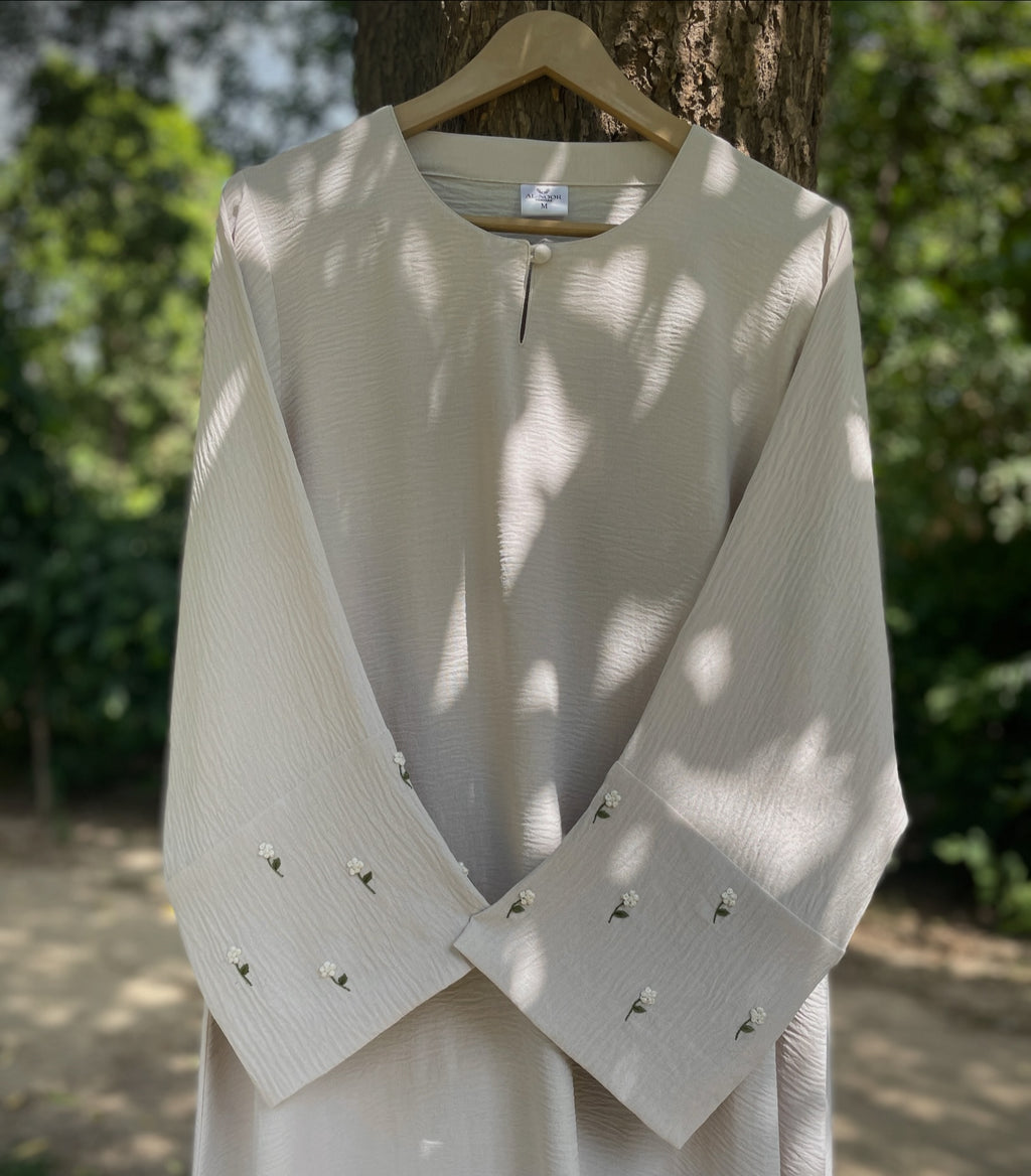 Ivory Olive Handmade Abaya