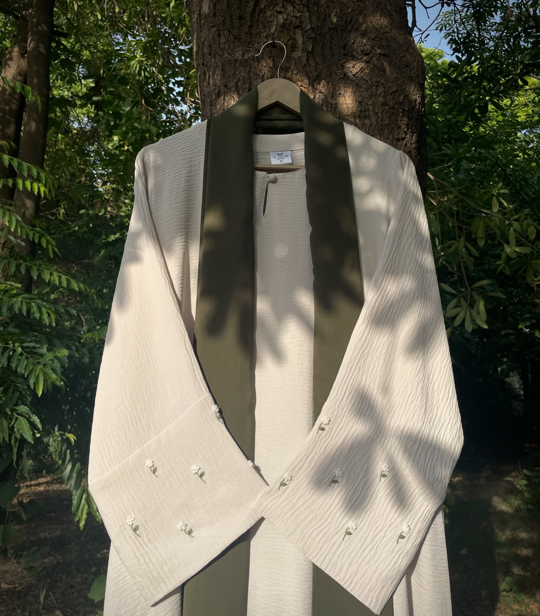 Ivory Olive Handmade Abaya