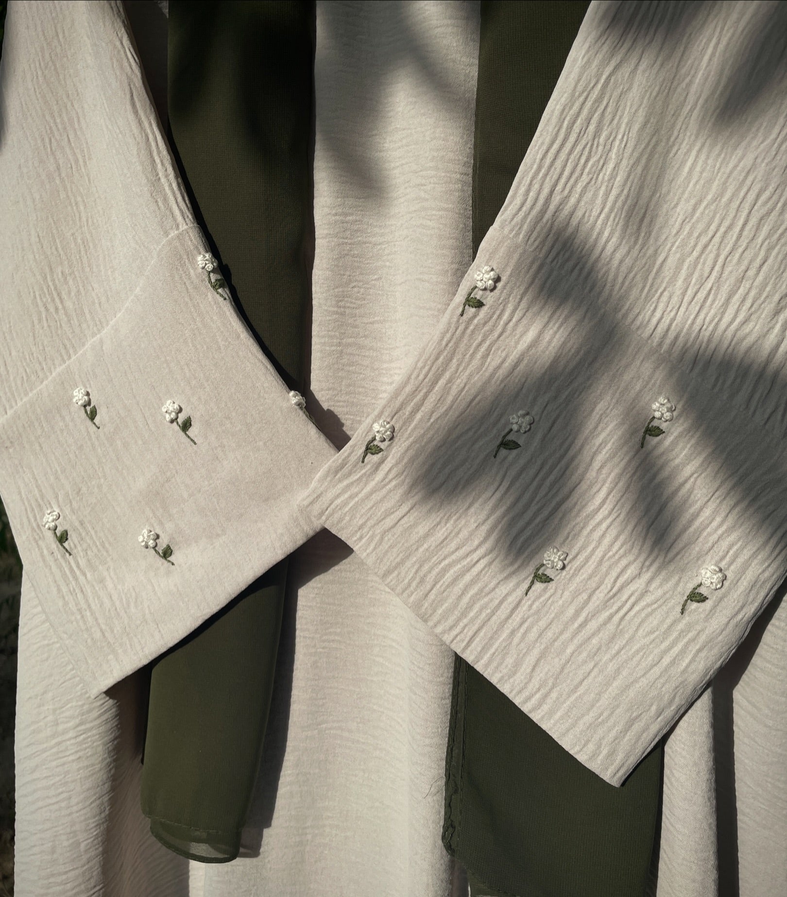 Ivory Olive Handmade Abaya