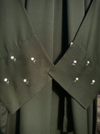 Olive Hand Embroidered Abaya