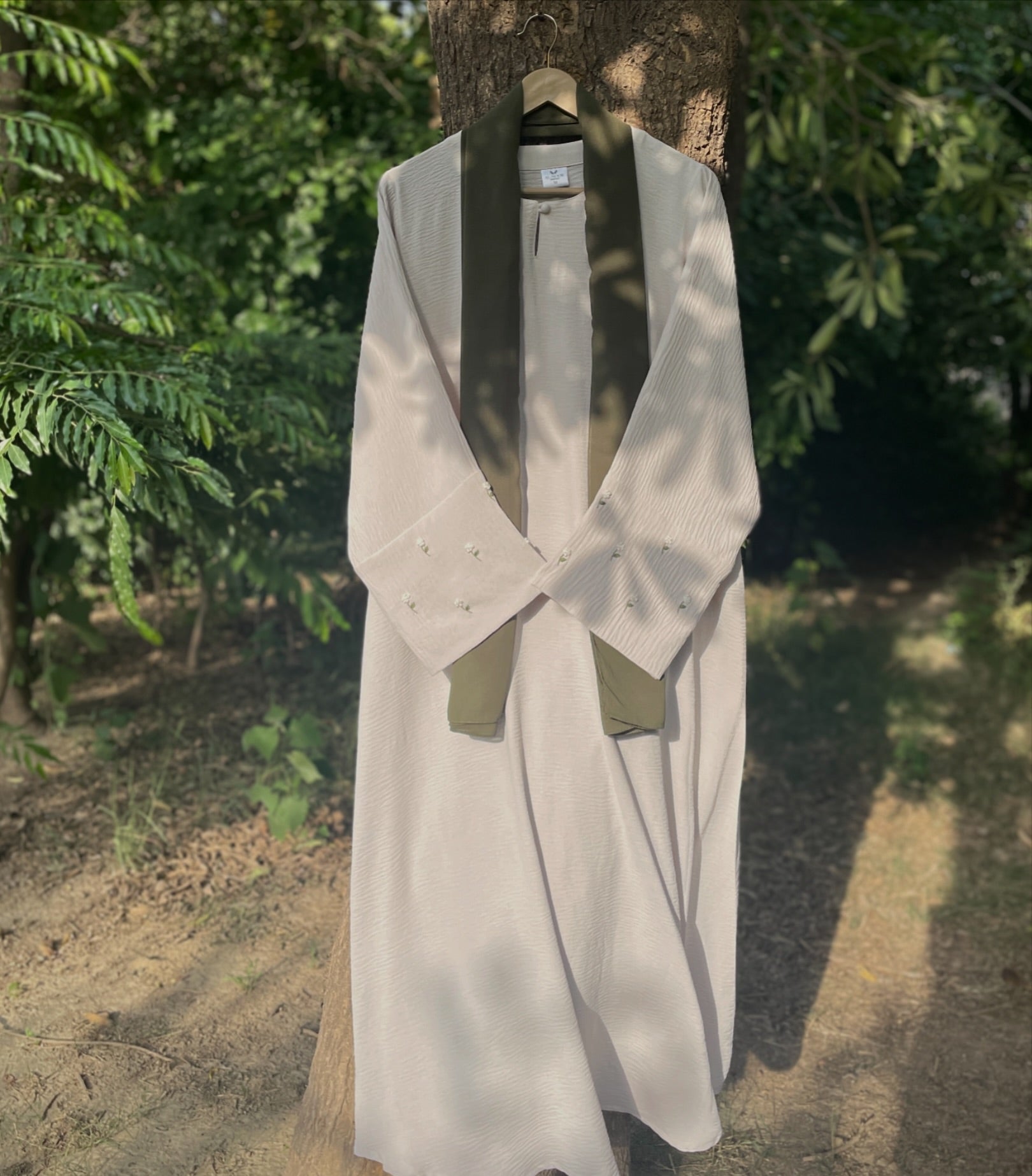 Ivory Olive Handmade Abaya