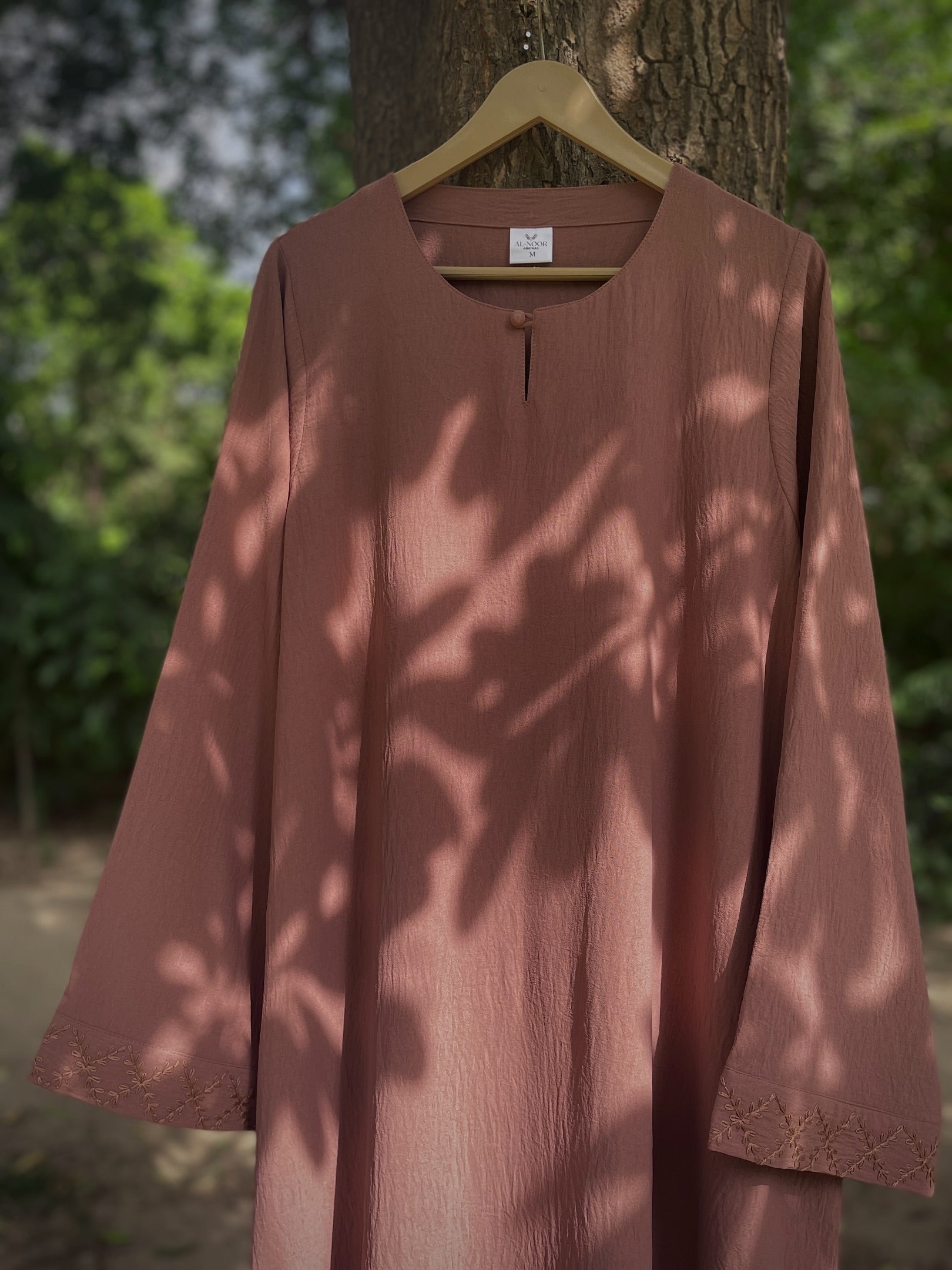 Brick Pink Handmade Abaya