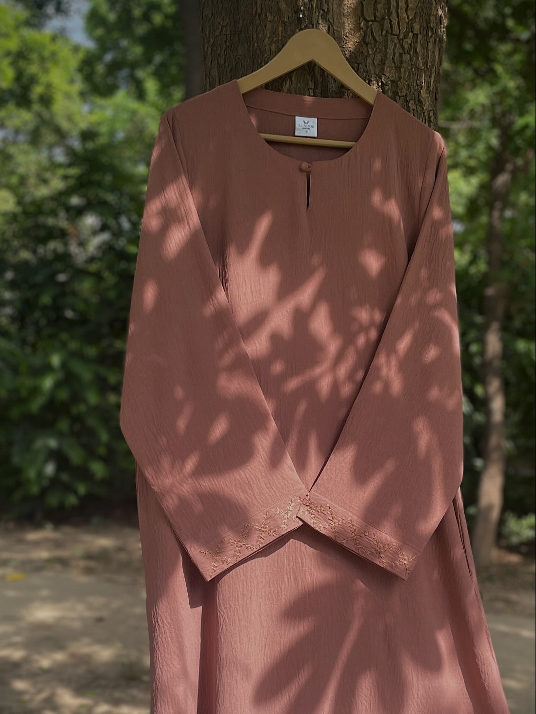 Brick Pink Handmade Abaya