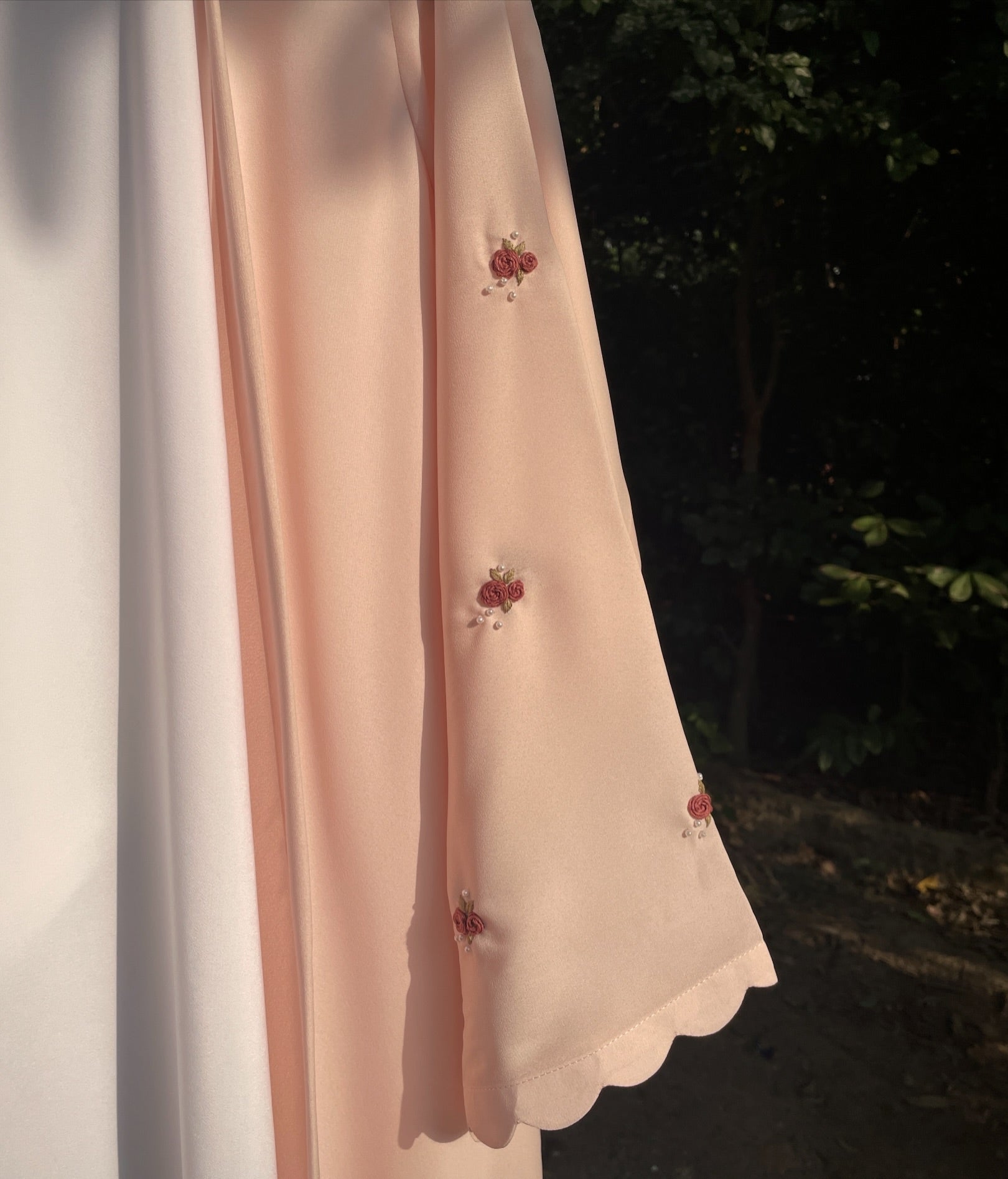 Roselle Hand Embroidered Abaya