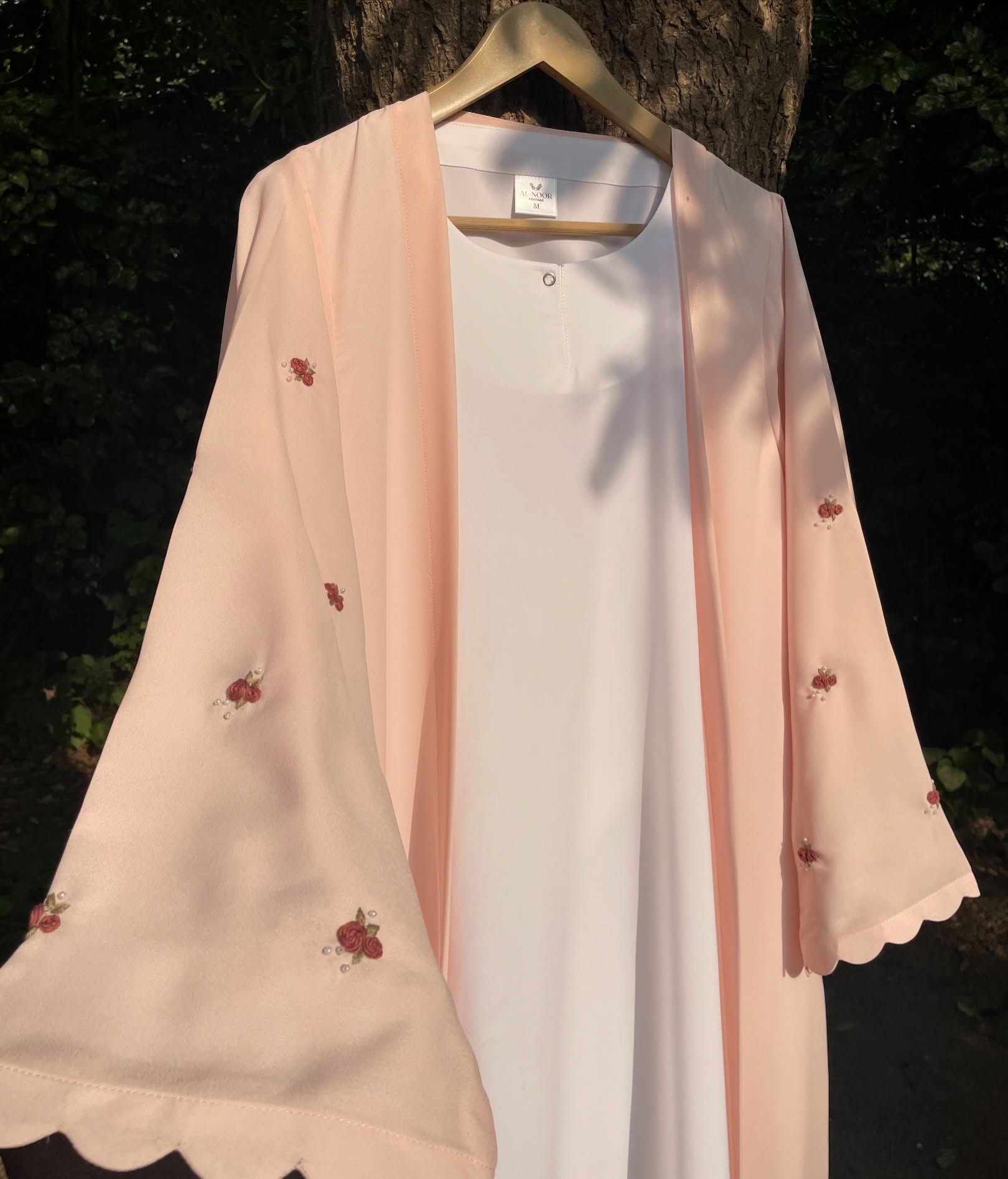 Roselle Hand Embroidered Abaya