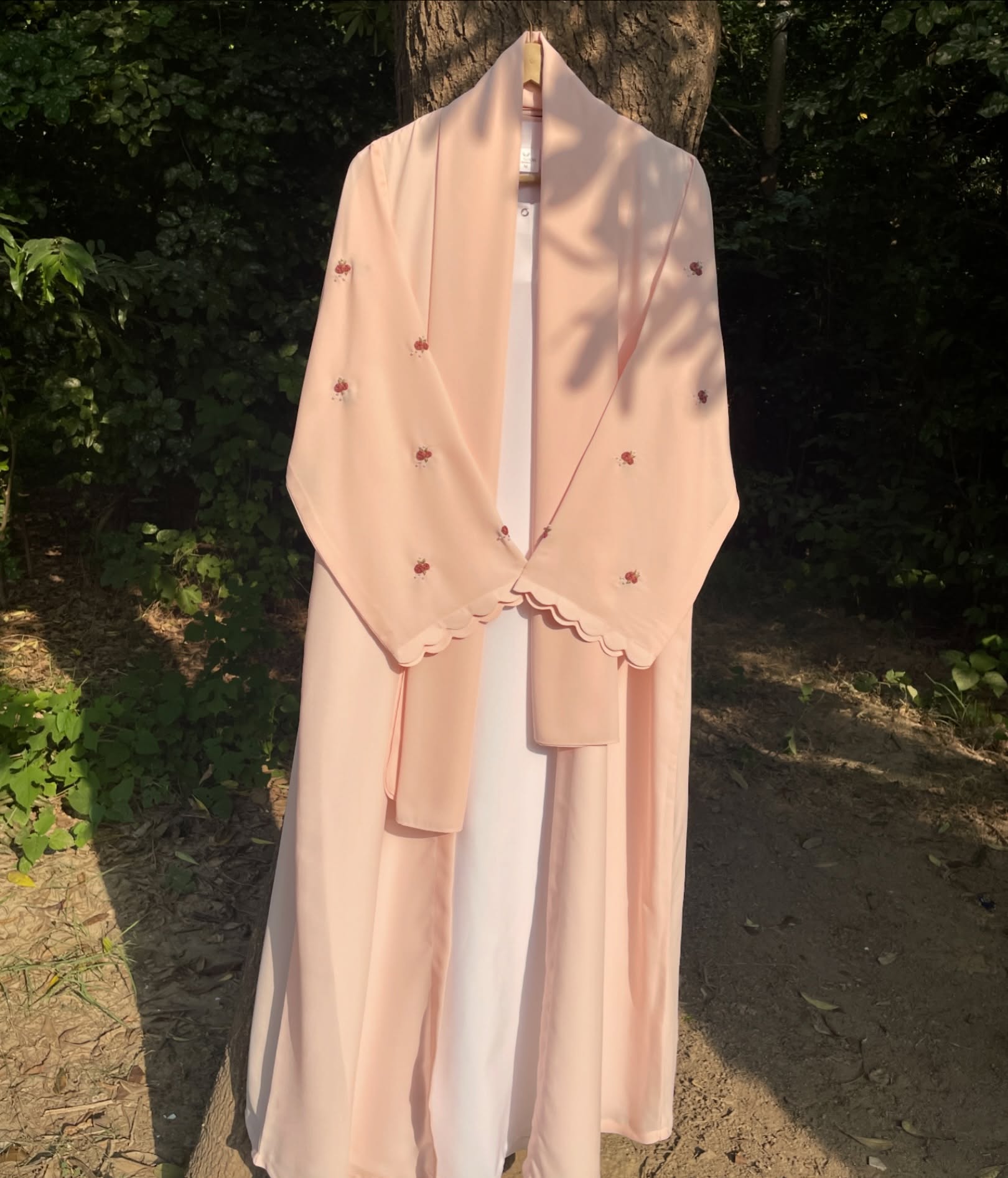 Roselle Hand Embroidered Abaya
