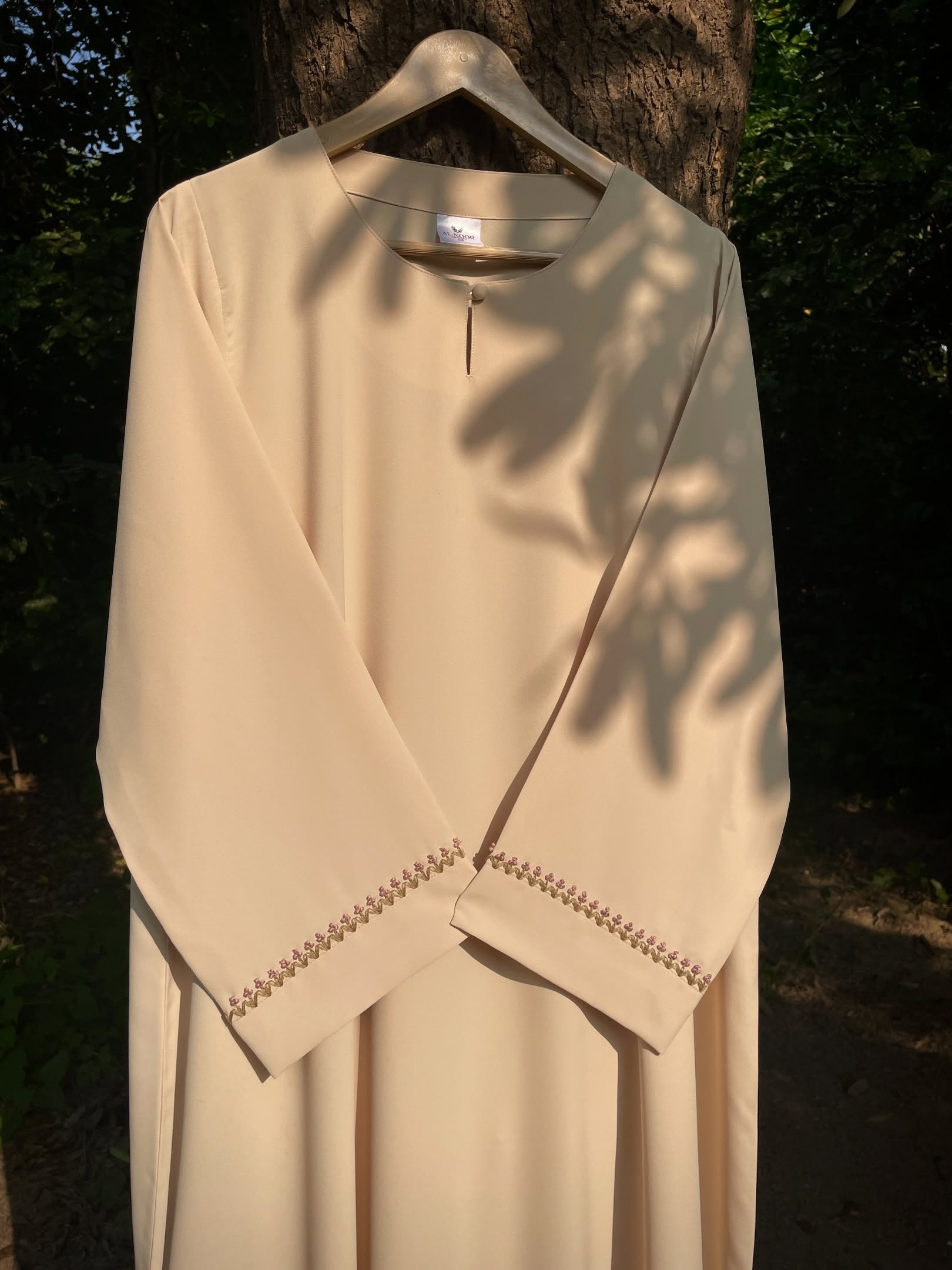 Butter Yellow Handmade Abaya
