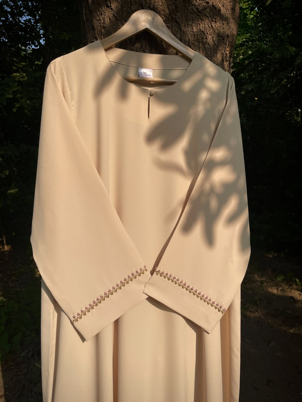 Butter Yellow Handmade Abaya