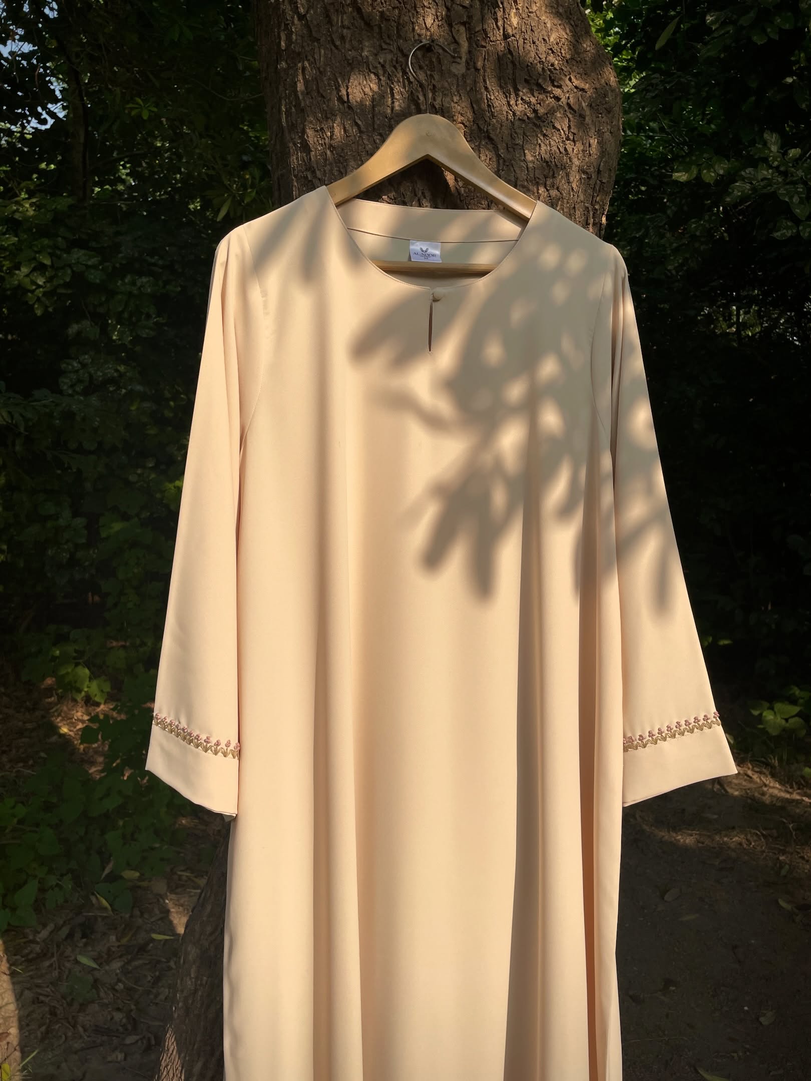 Butter Yellow Handmade Abaya