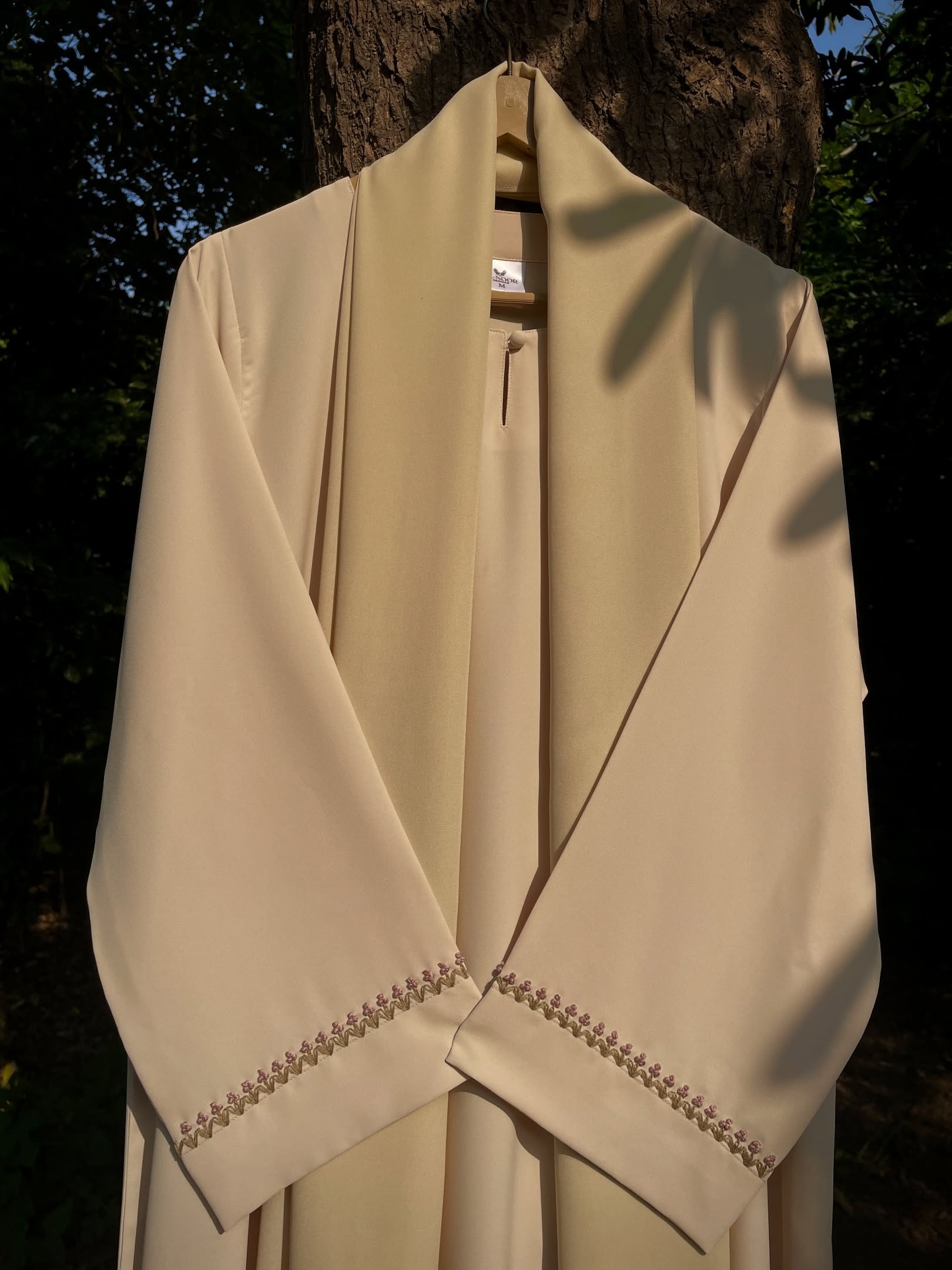 Butter Yellow Handmade Abaya